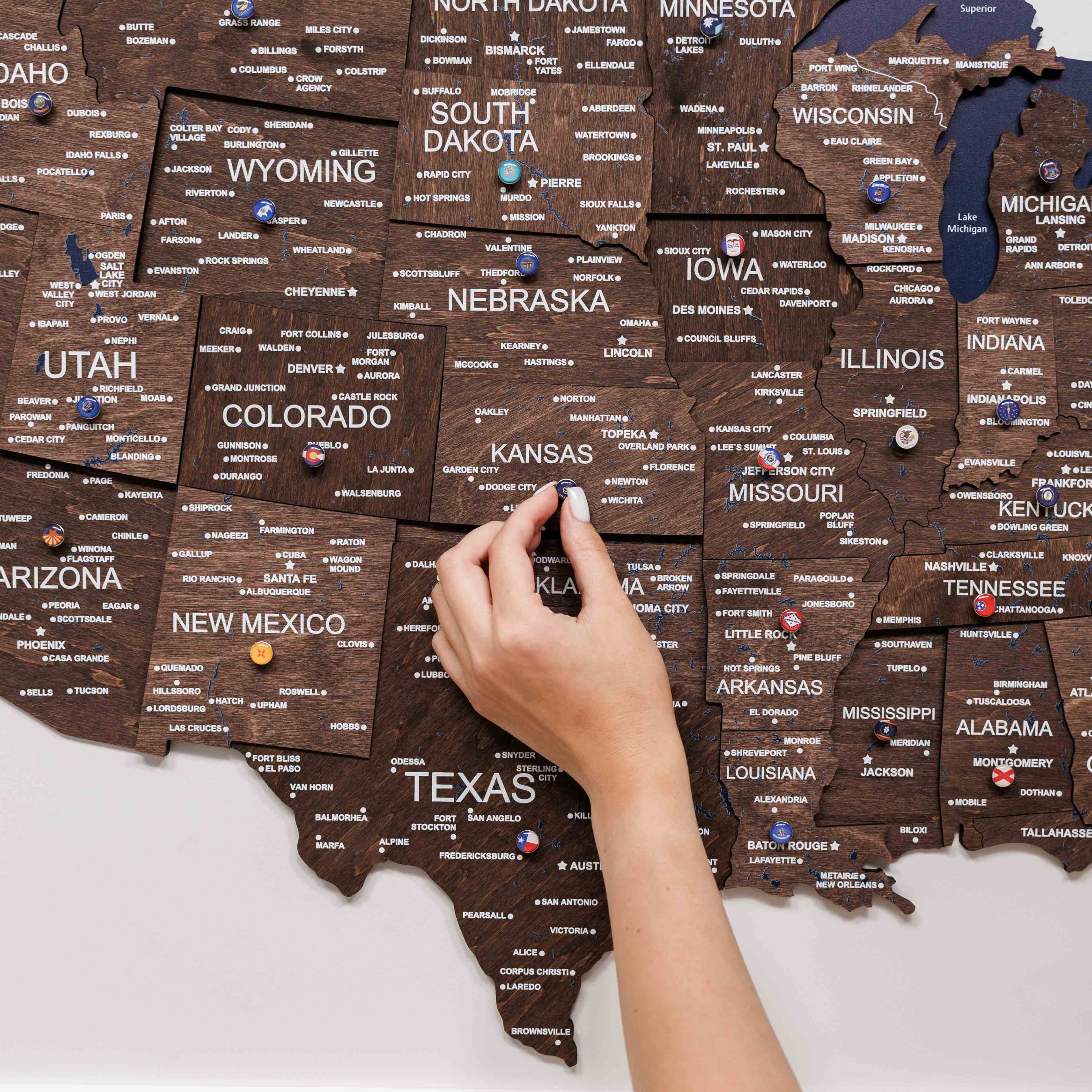 kansas on a us map