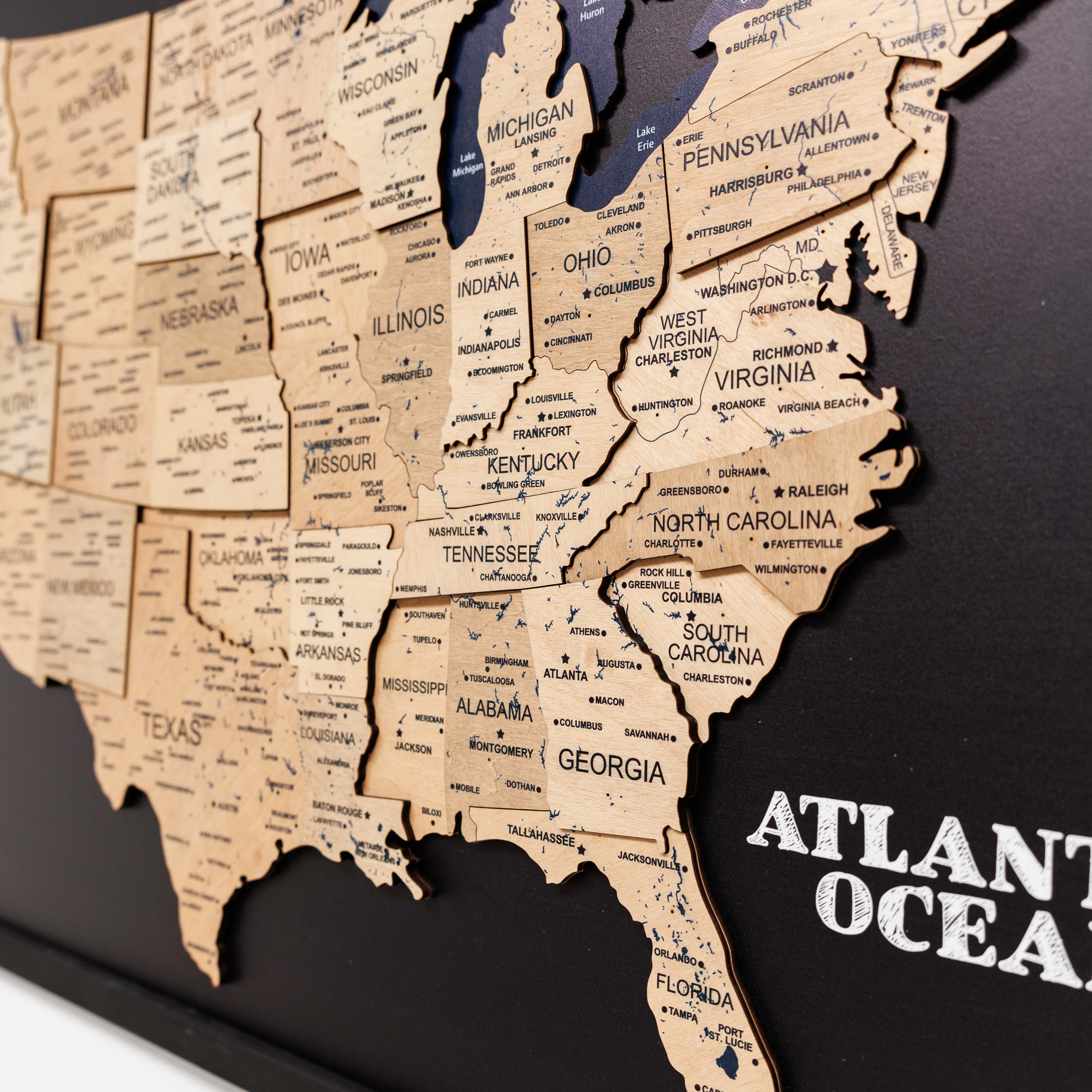 usa map board