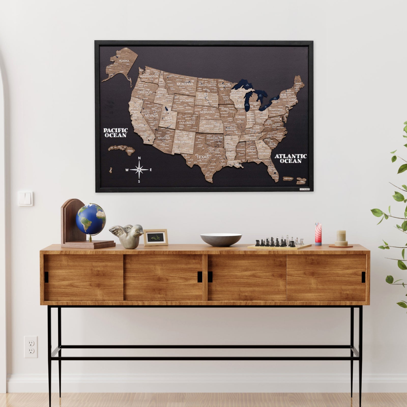 cork map of usa