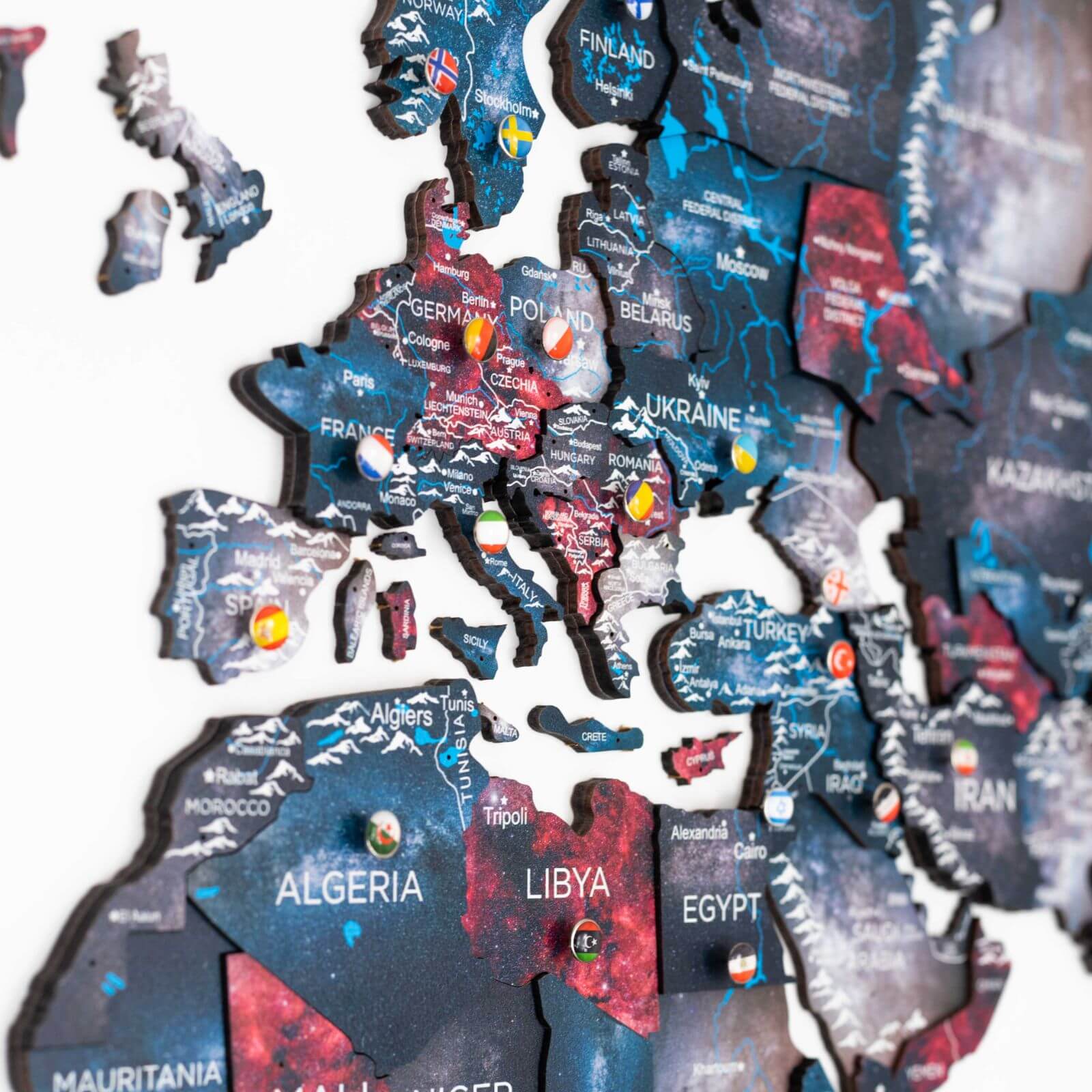 europe countries visited map