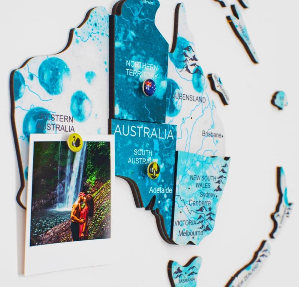 world map light blue