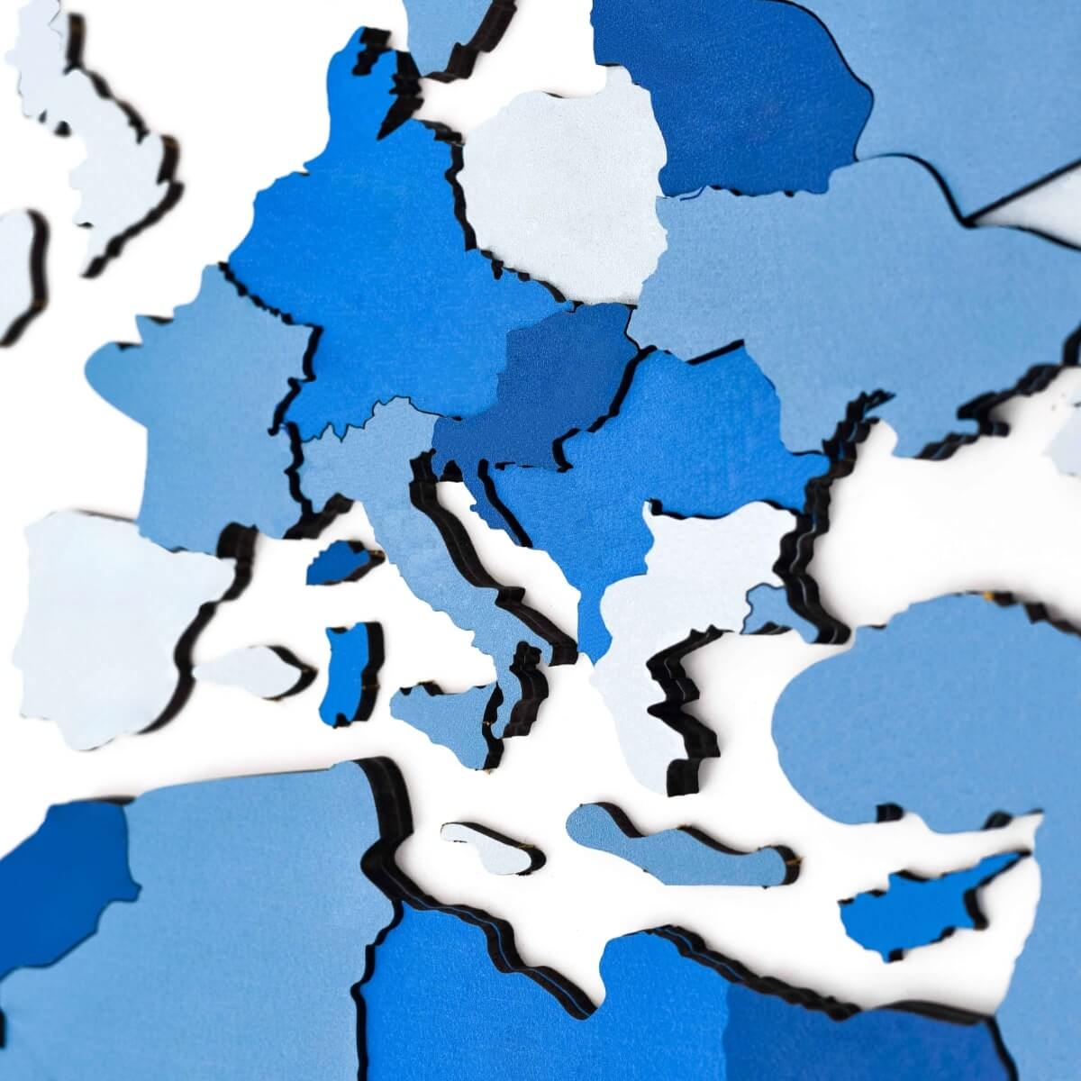 empty map of europe