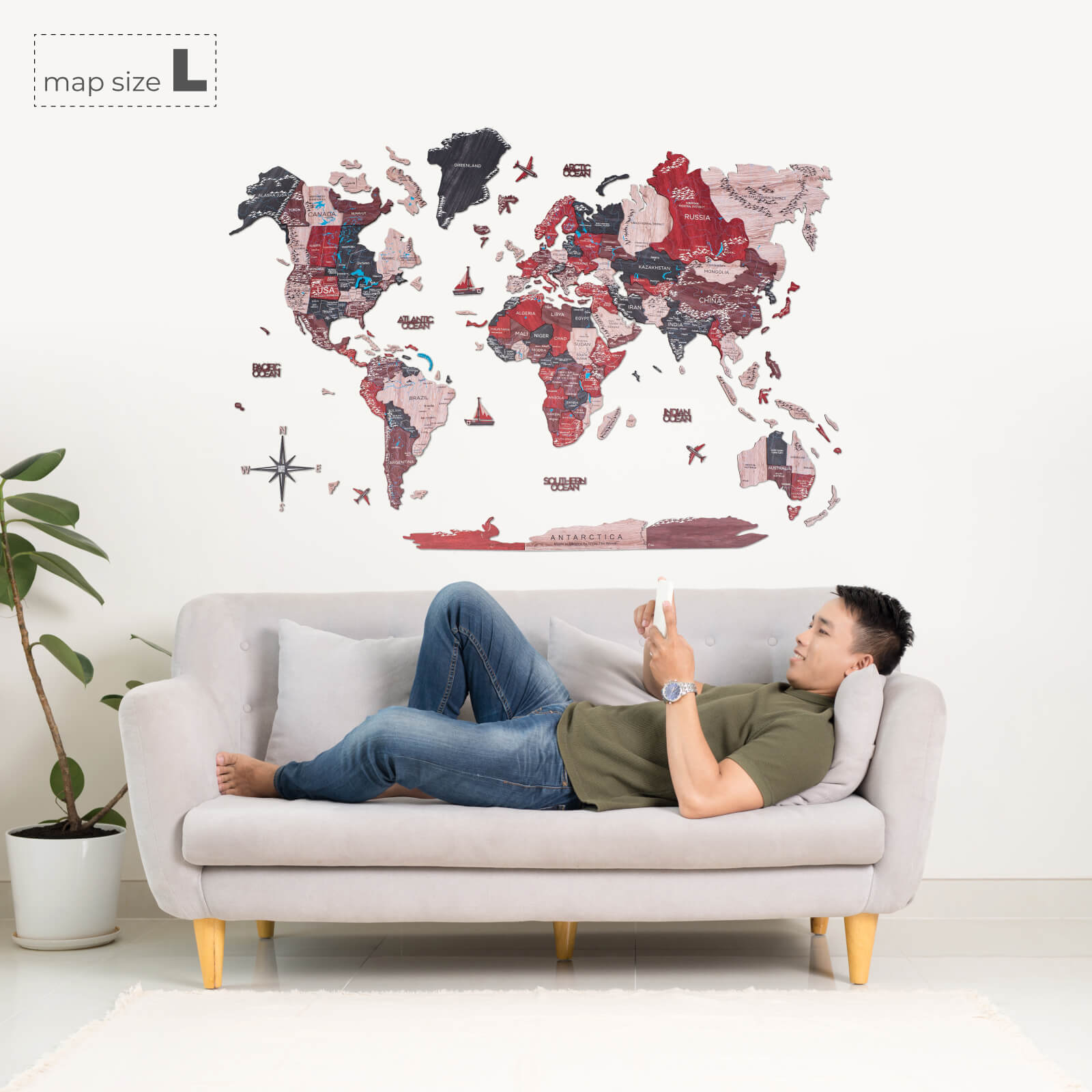 red office decor