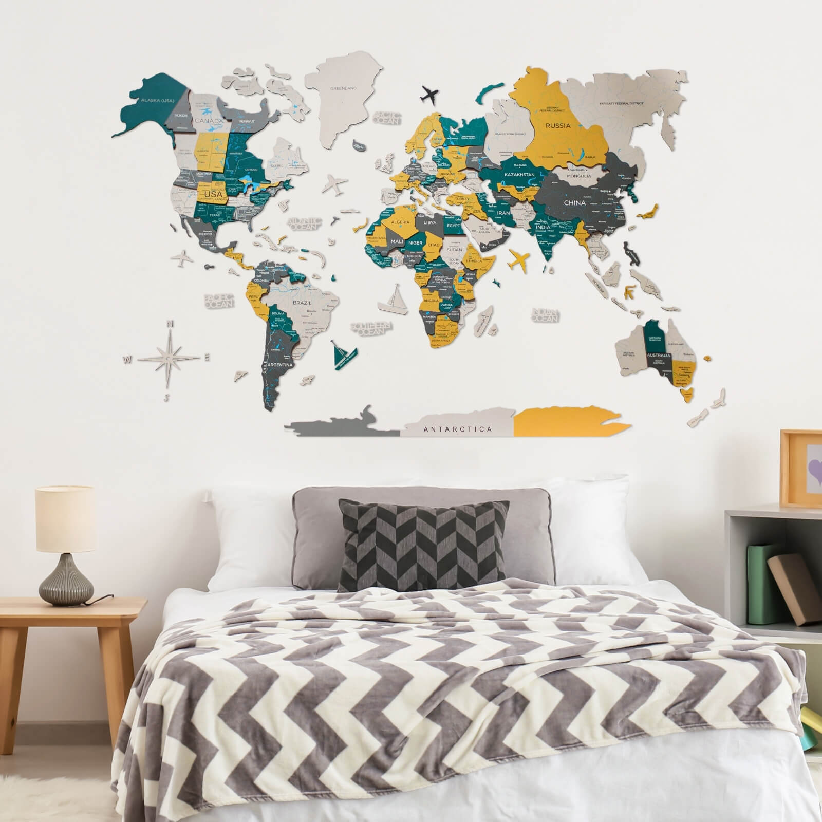 color world map
