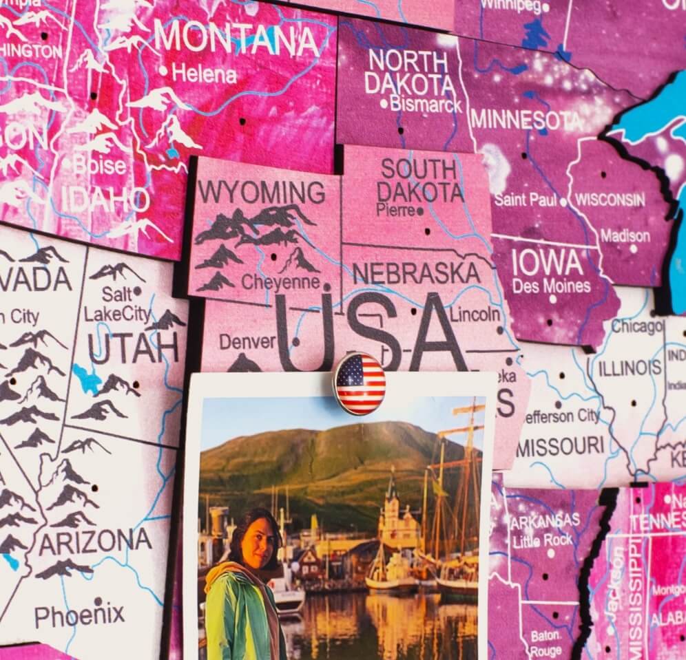 pink map
