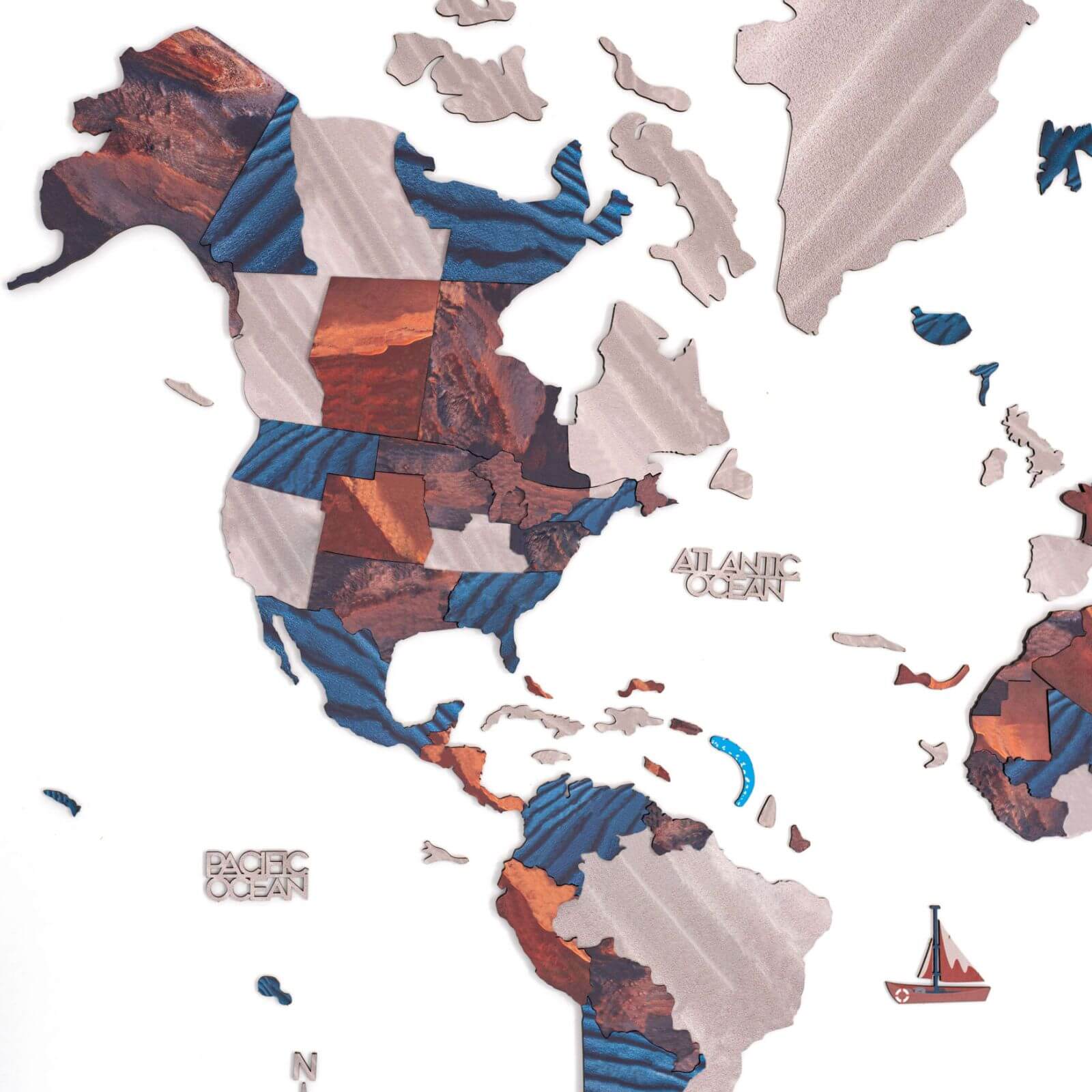 world map without names