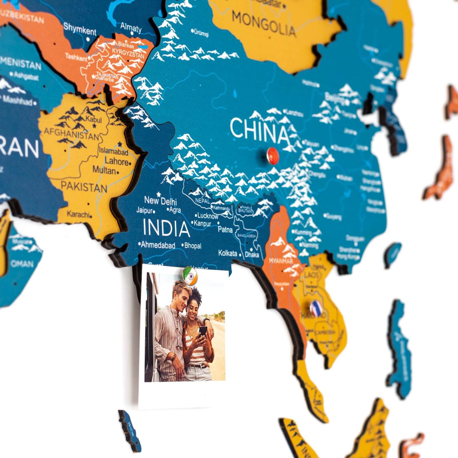 world map of china and surrounding countries