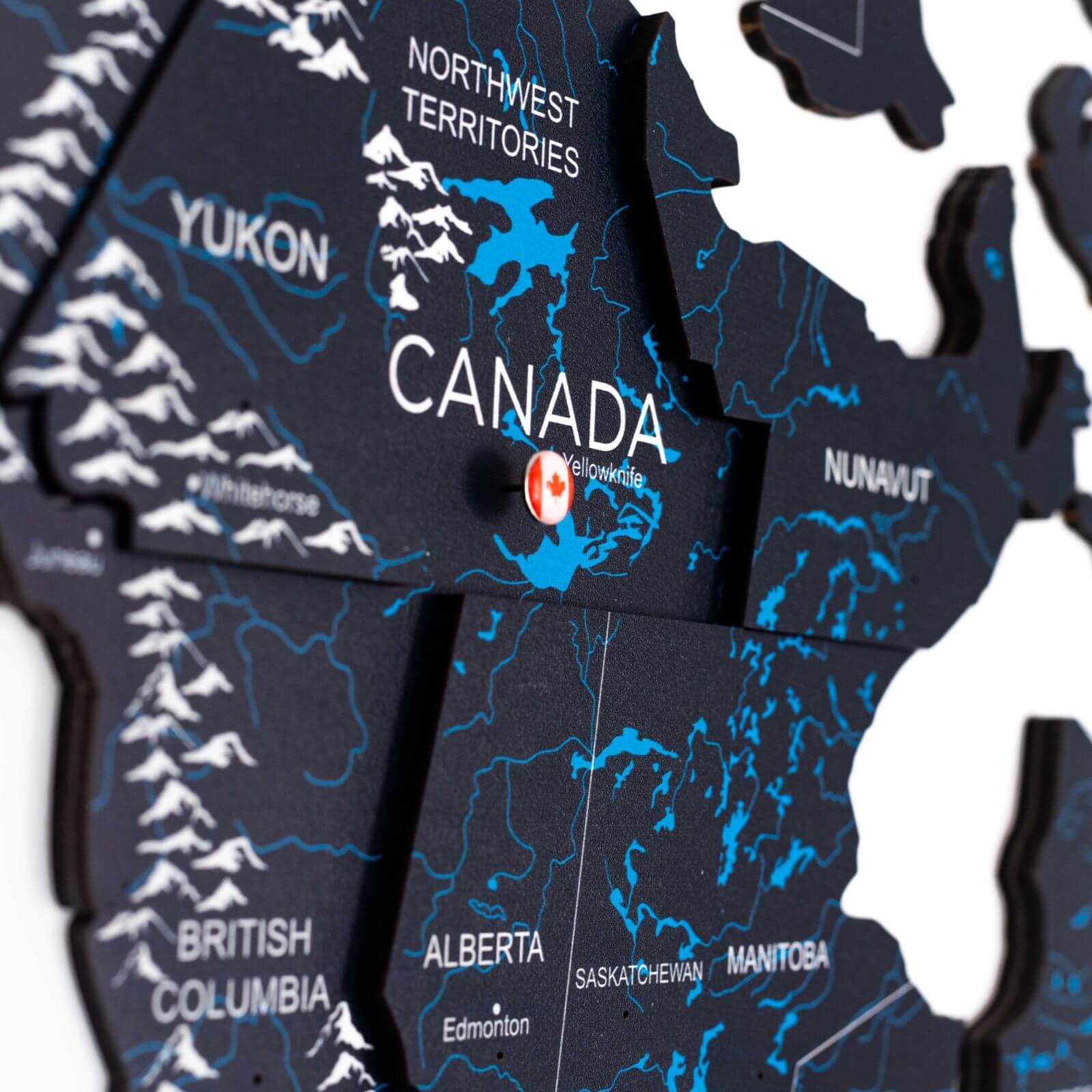 canada black map