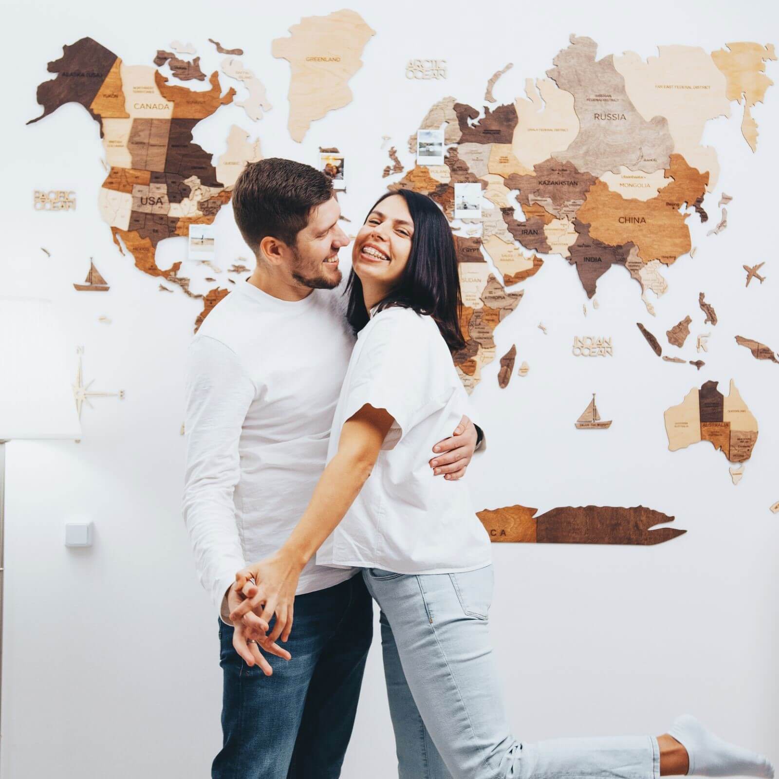 3D Wooden World Map Multicolor | Enjoy The Wood Bestsellers