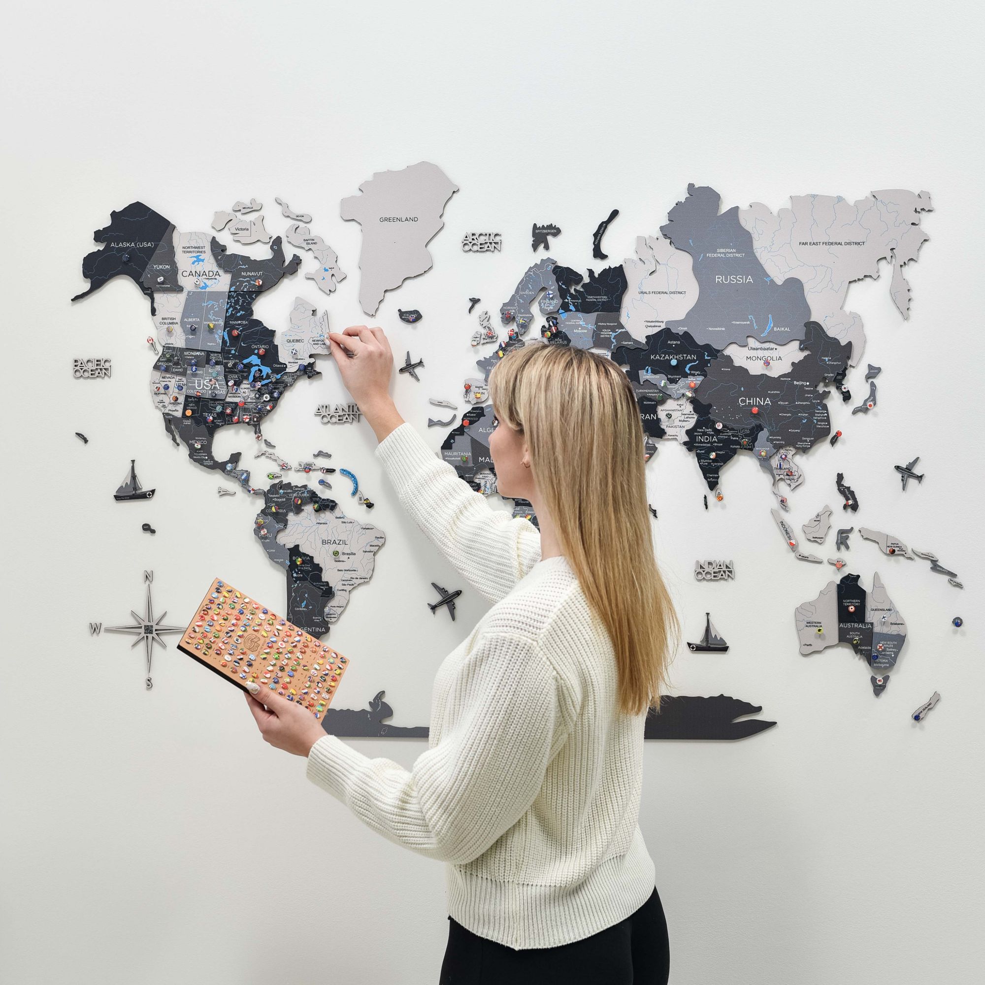 nordik map room decor