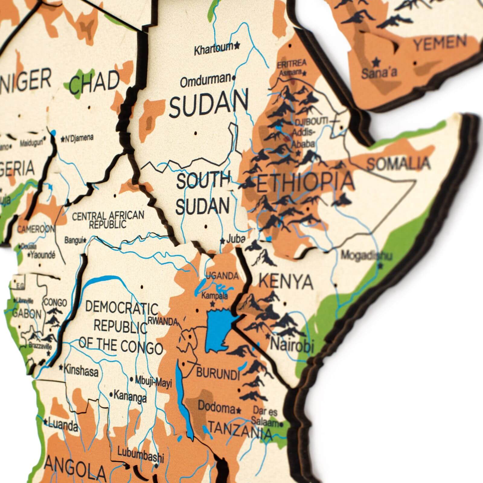dr congo on world map