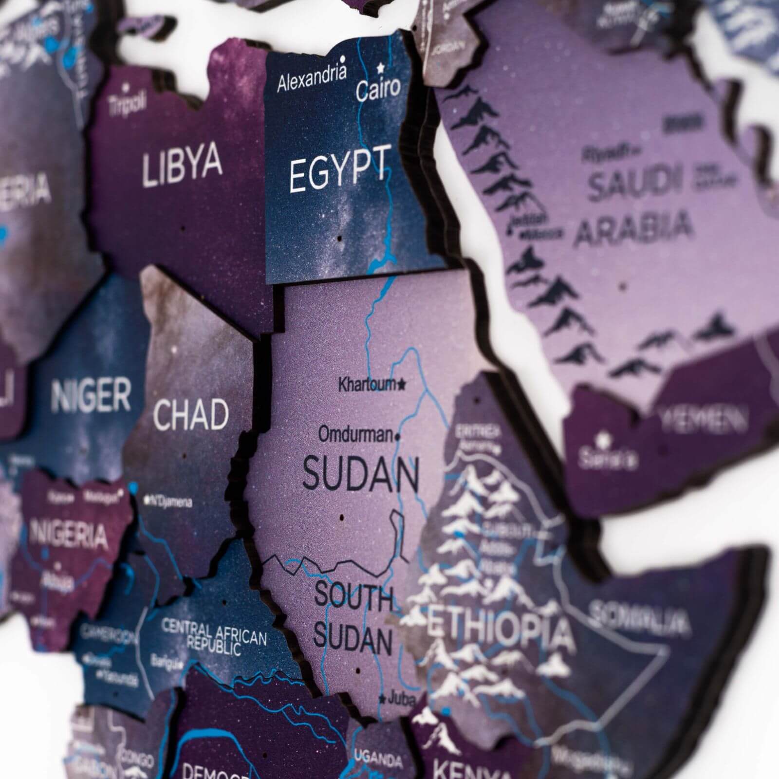 world map sudan
