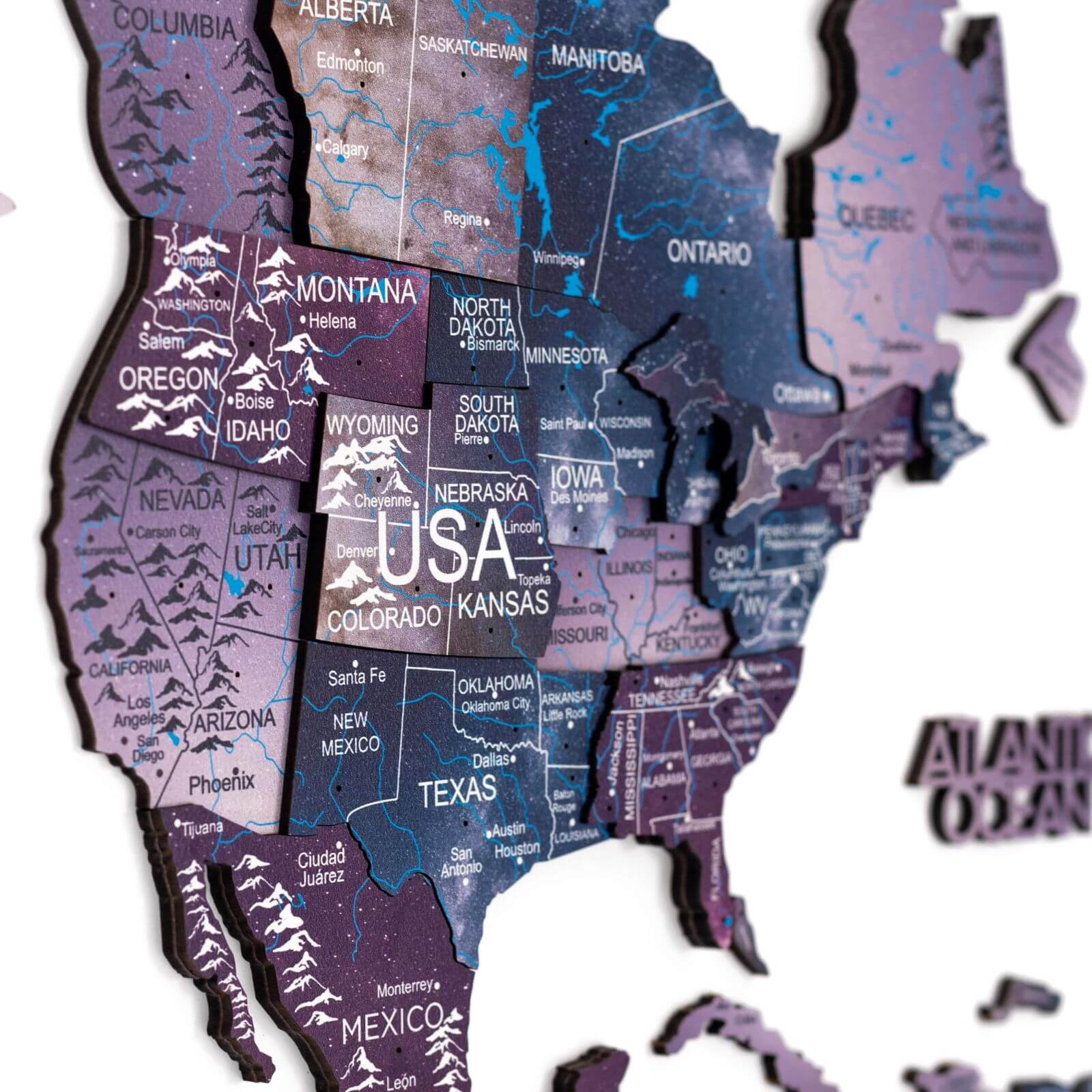 world map america centered