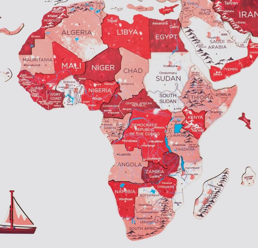 color map africa