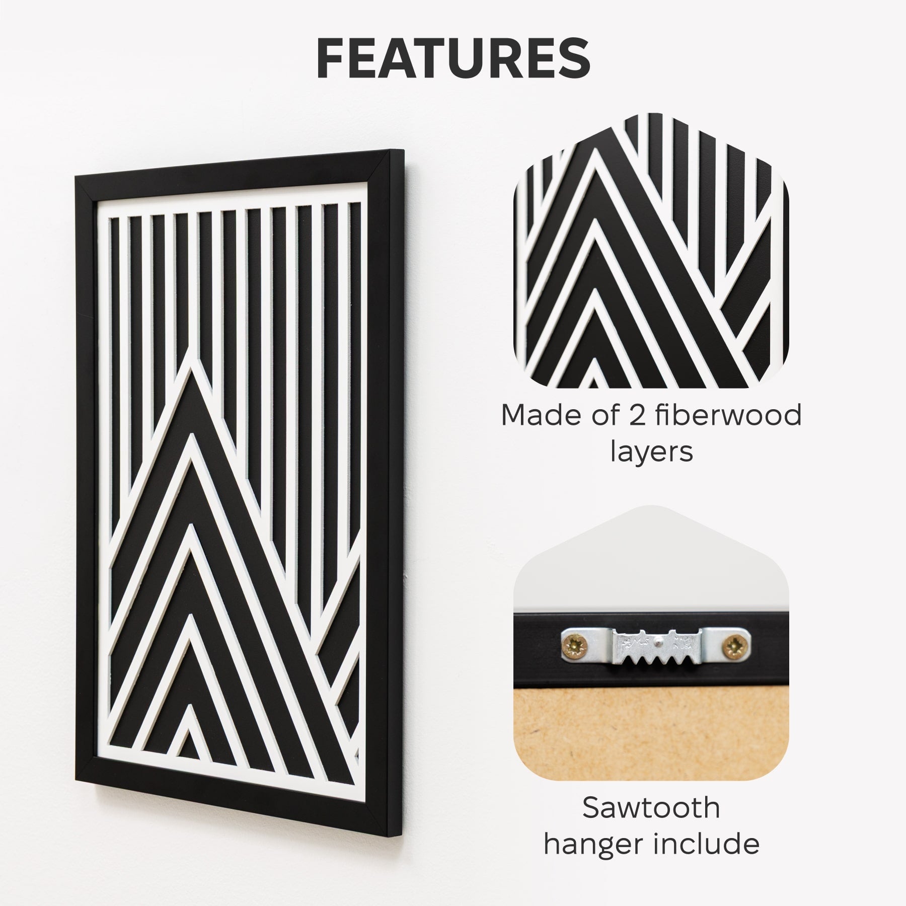 2D Framed Wall Art - Mountains 1