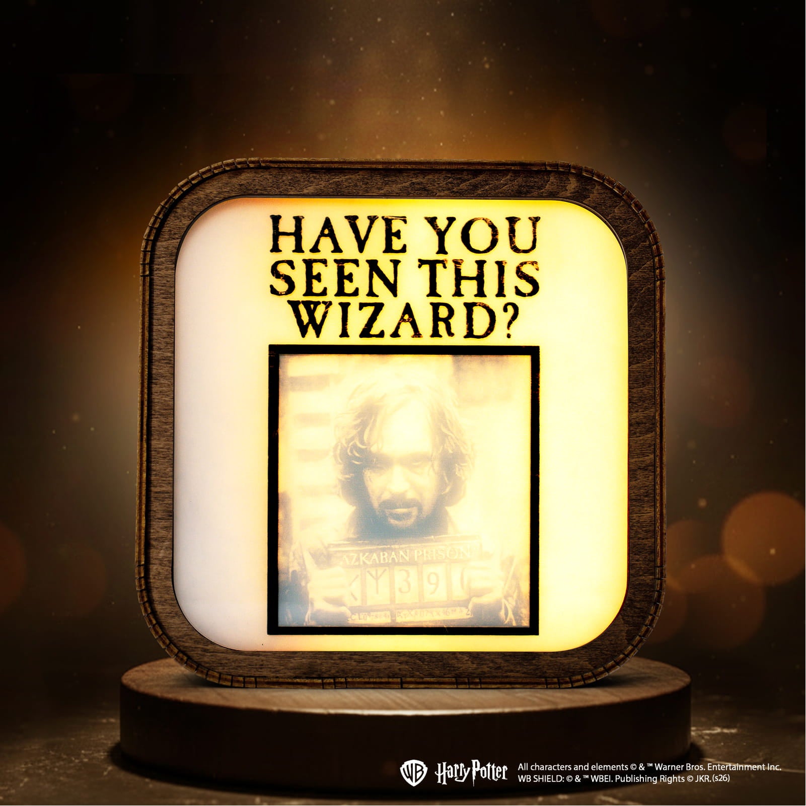 Wooden Acrylic Harry Potter Night Light - Azkaban Prisoner by Enjoy The Wood 