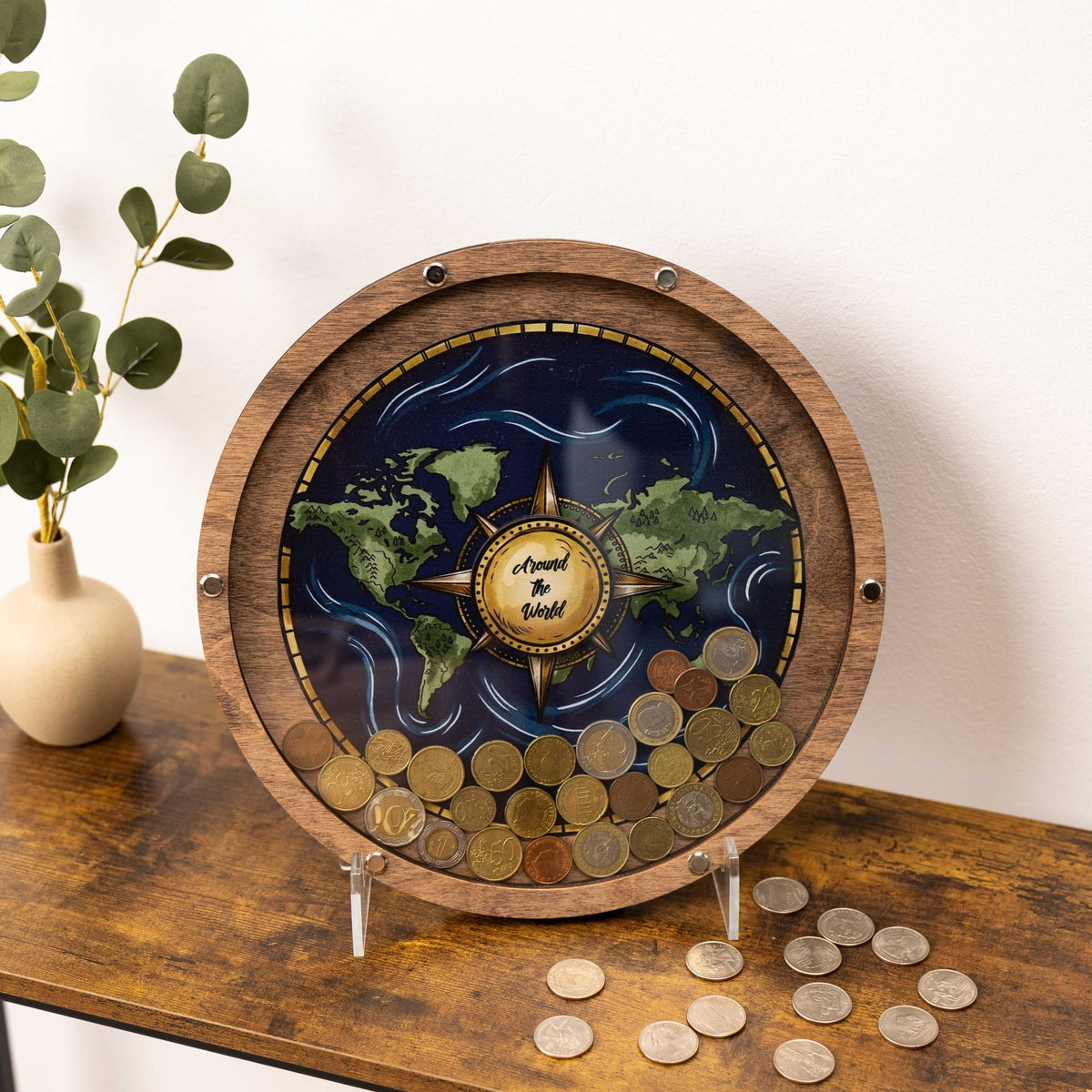 Coin Collection Display - Blue Ocean