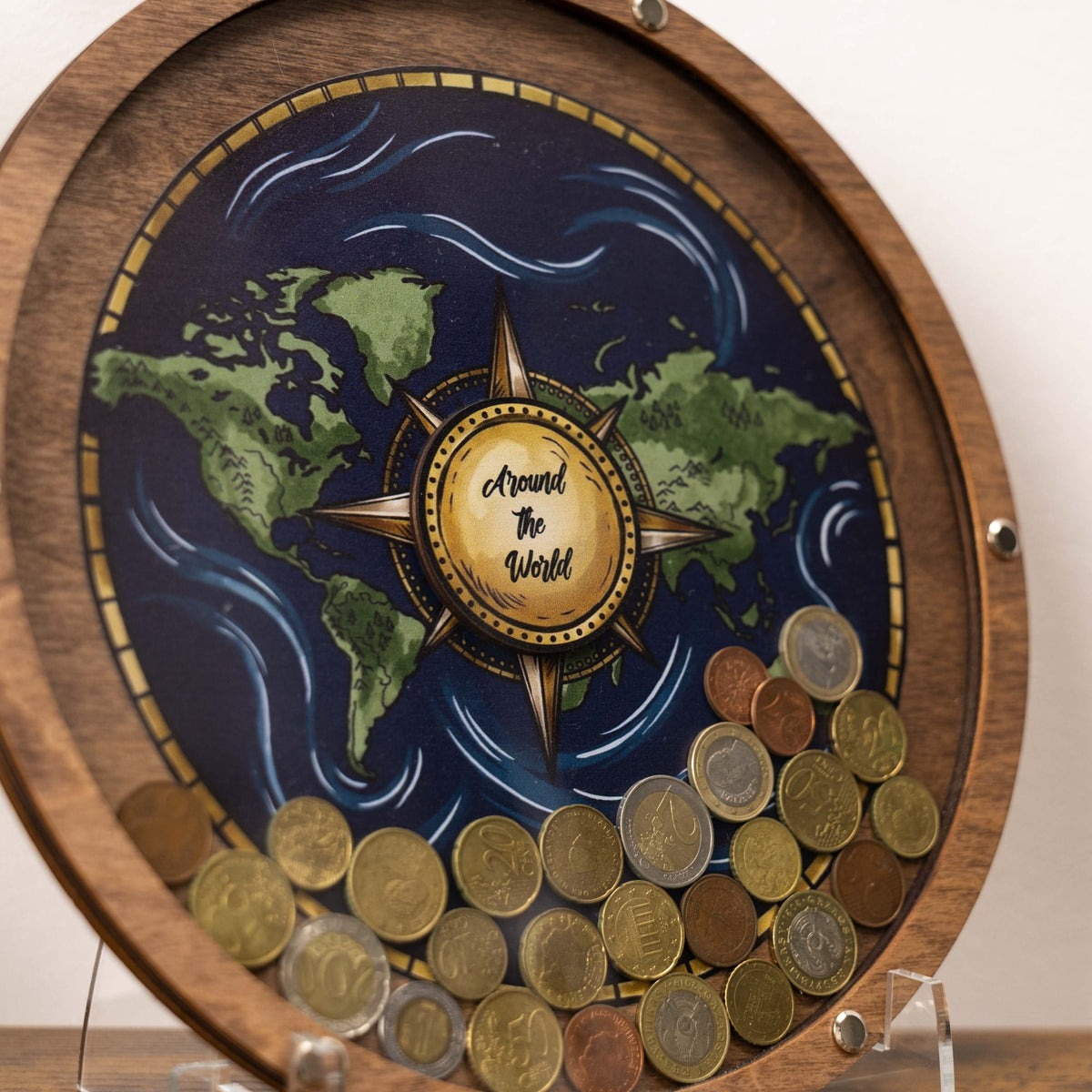 Coin Collection Display - Blue Ocean