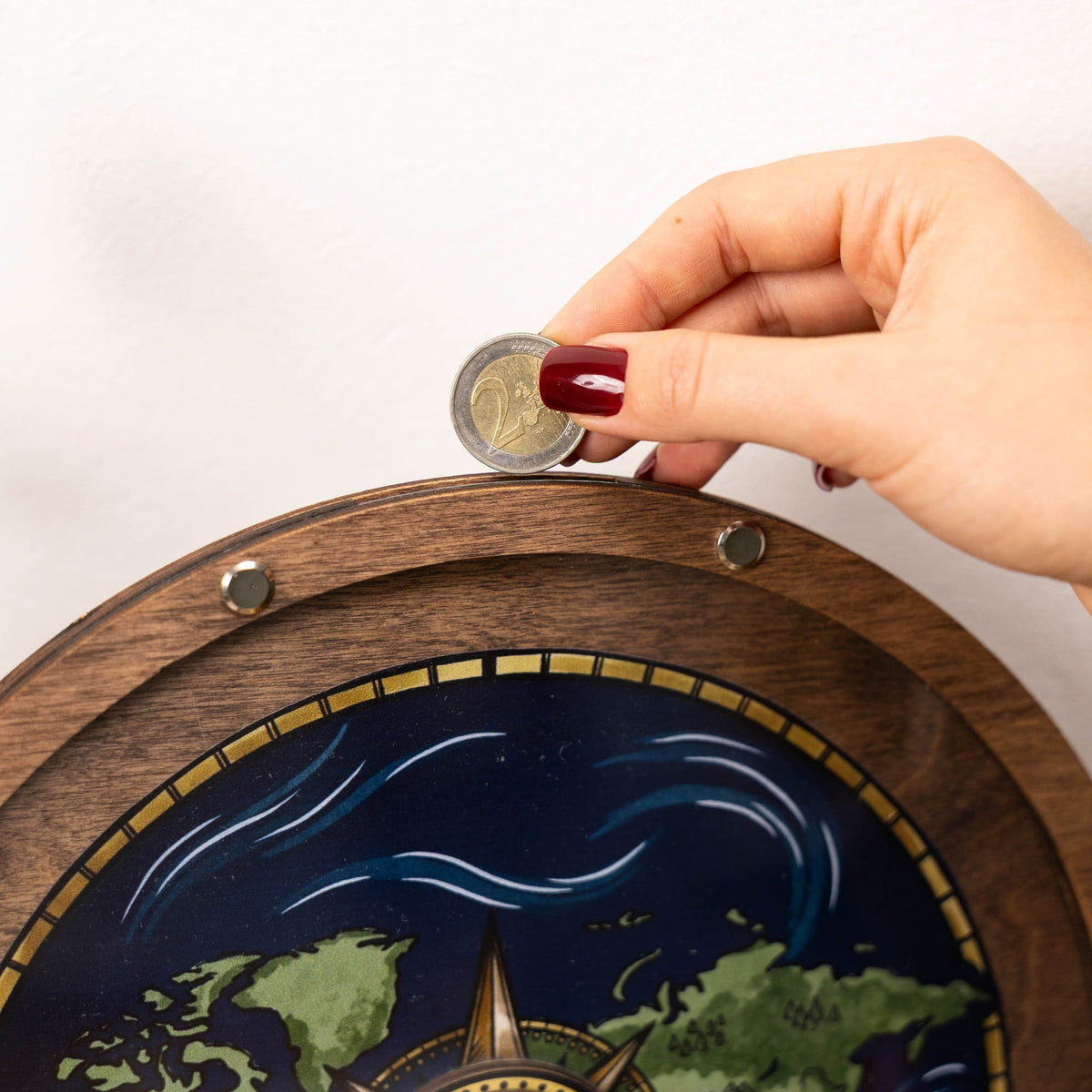 Coin Collection Display - Blue Ocean