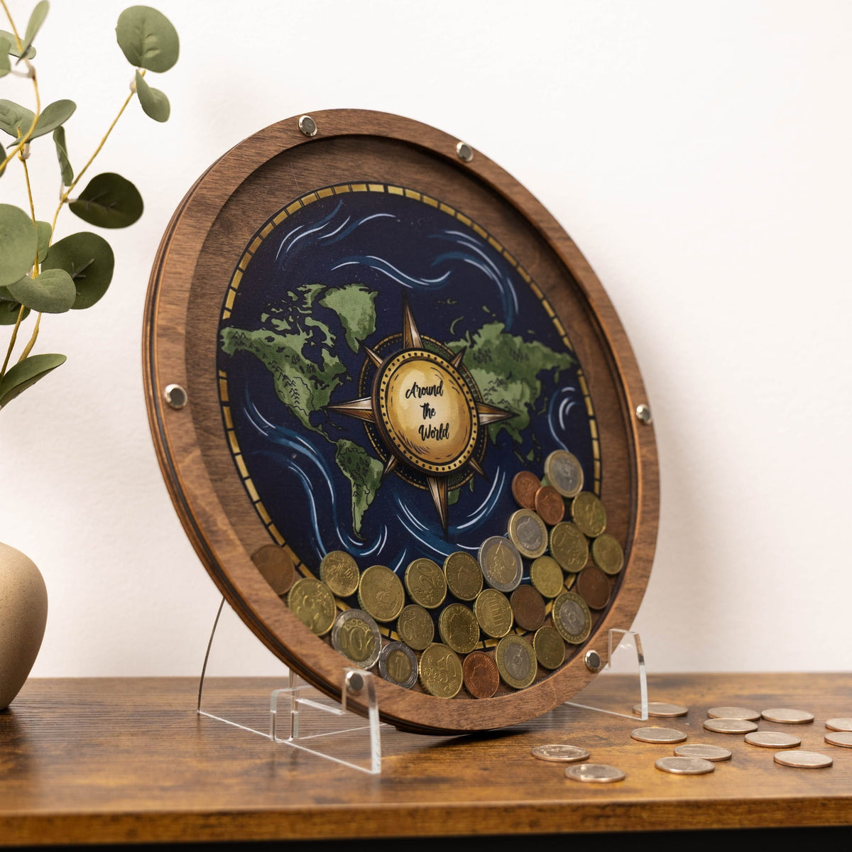 Coin Collection Display - Blue Ocean