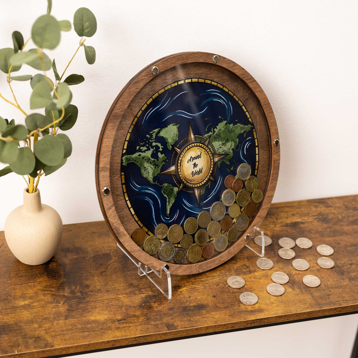 Coin Collection Display - Blue Ocean
