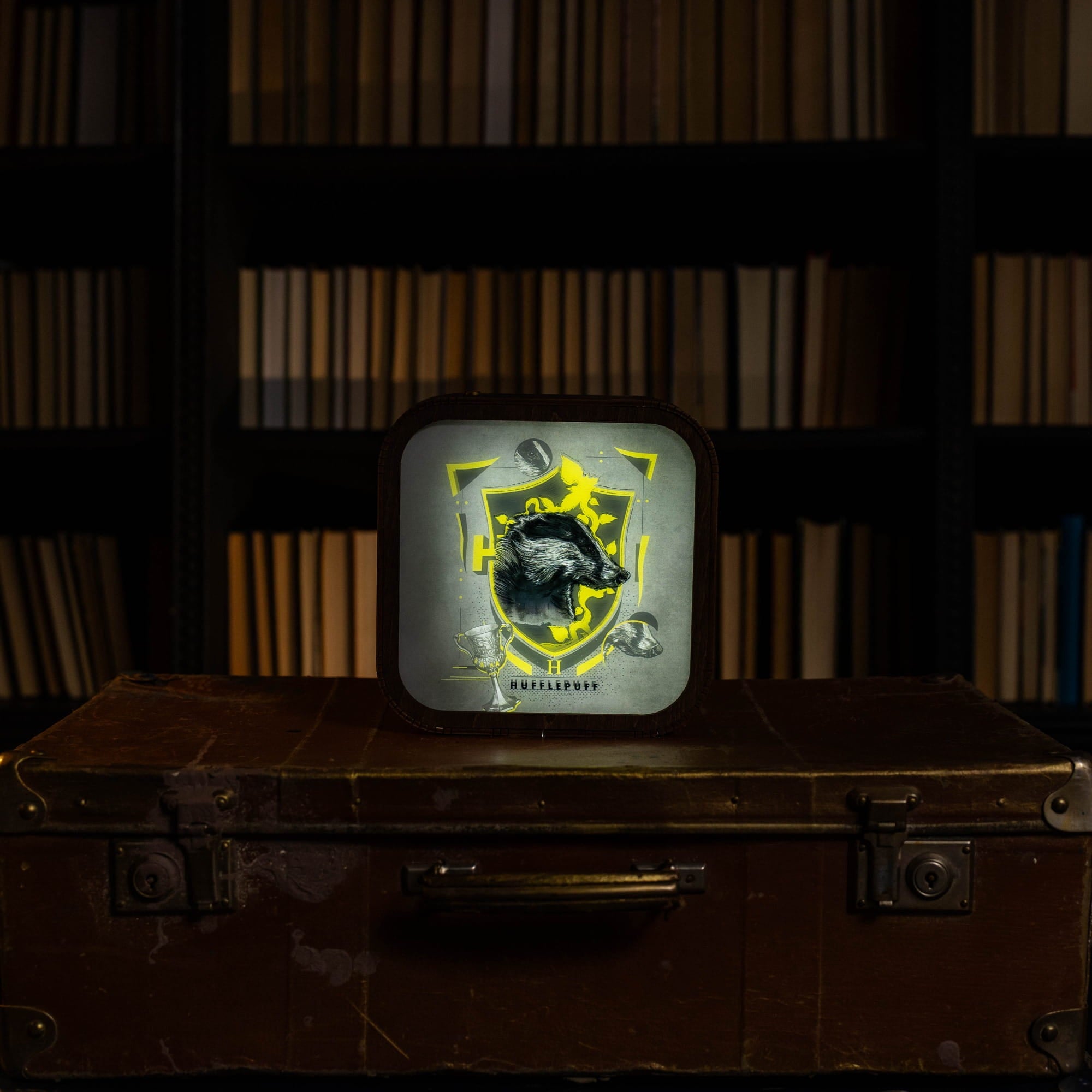 Wooden Acrylic Harry Potter Night Light - Badger of Hufflepuff by Enjoy The Wood 