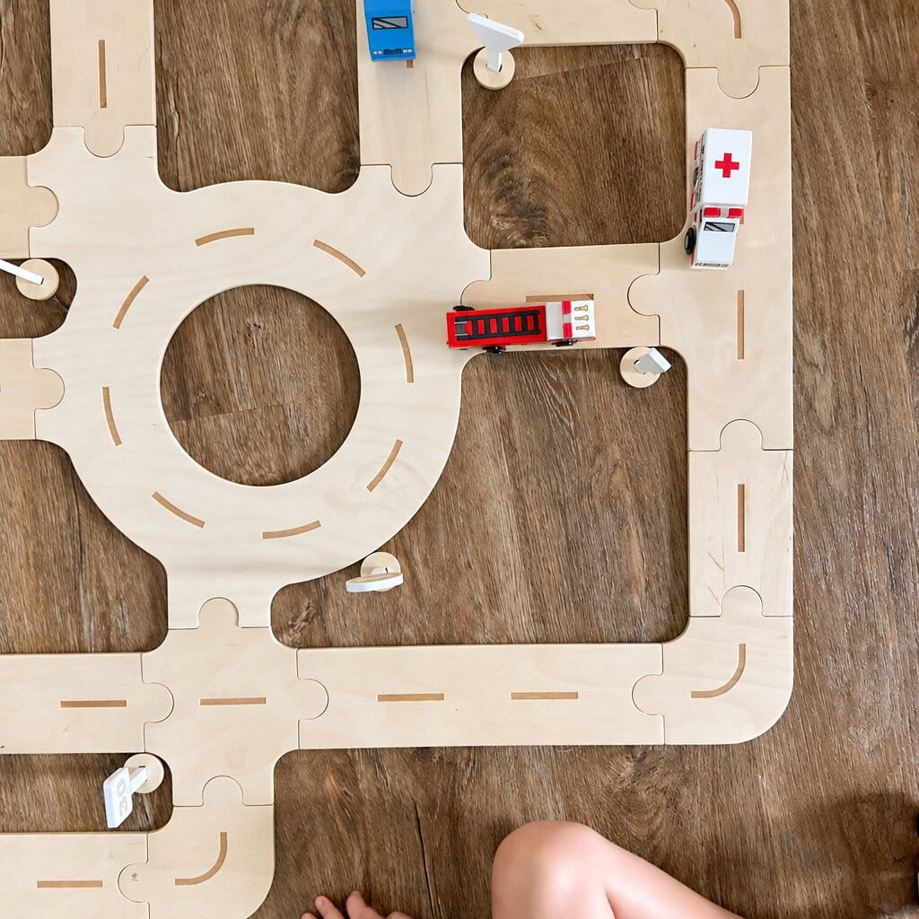 Wooden Car Track Toy