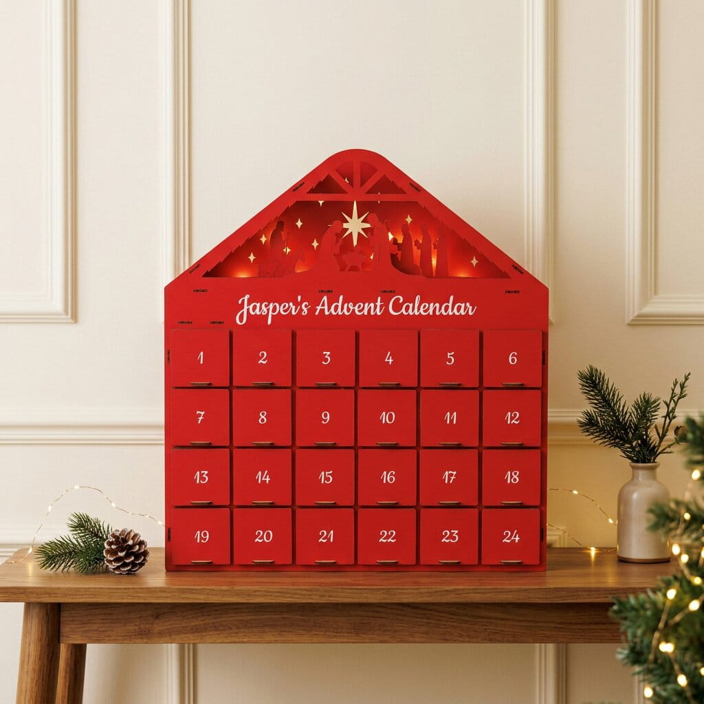 Christmas Advent Calendar - Red by Enjoy The Wood 