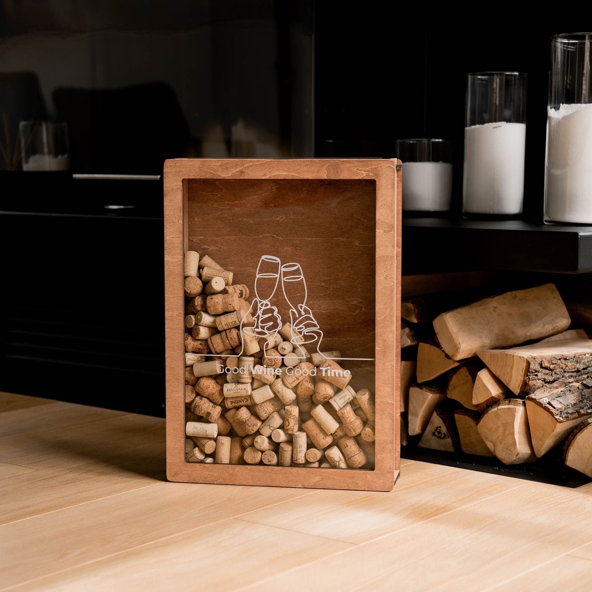 glass wine cork holder Wine Cork Box – Wine Lover S (9x12