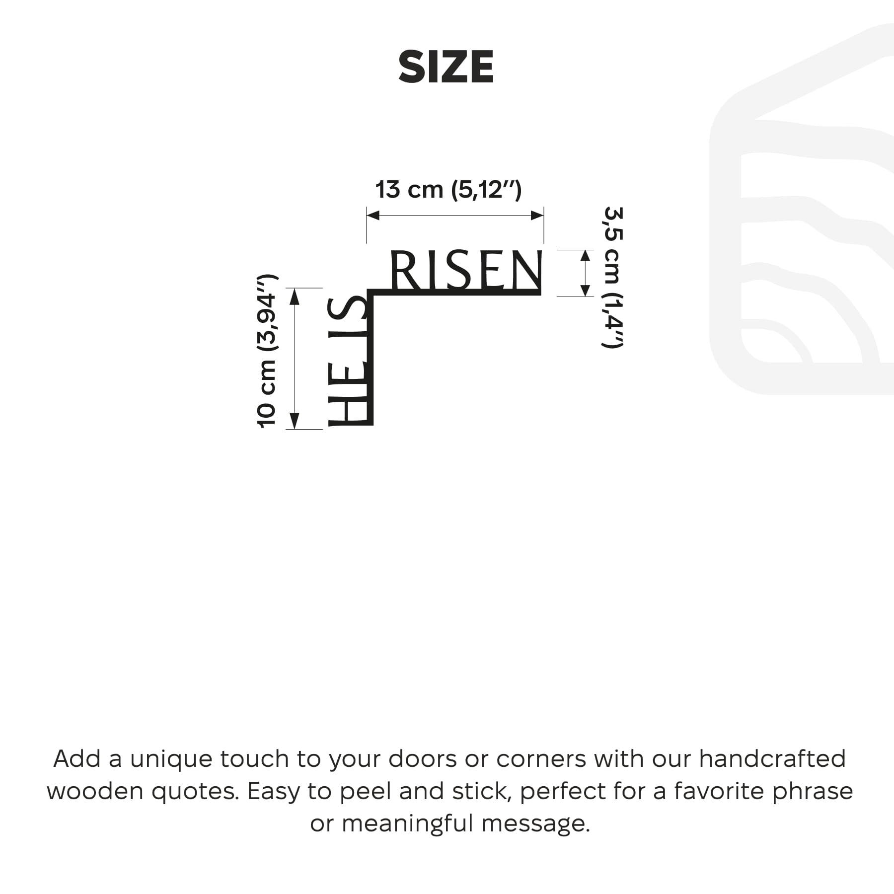 Wooden Corner Quote – He Is Risen by Enjoy The Wood 