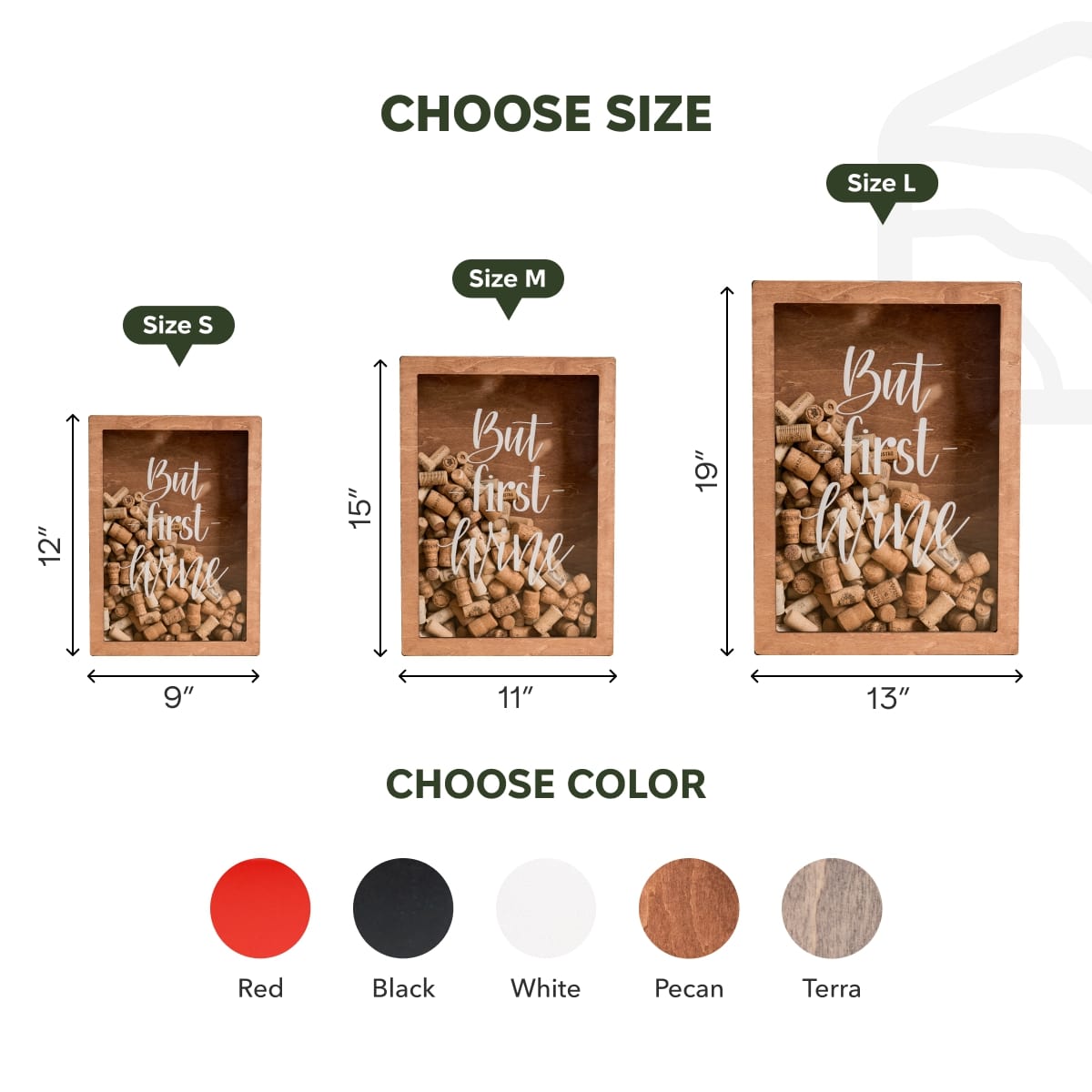 Wine Cork Box – But First, Wine