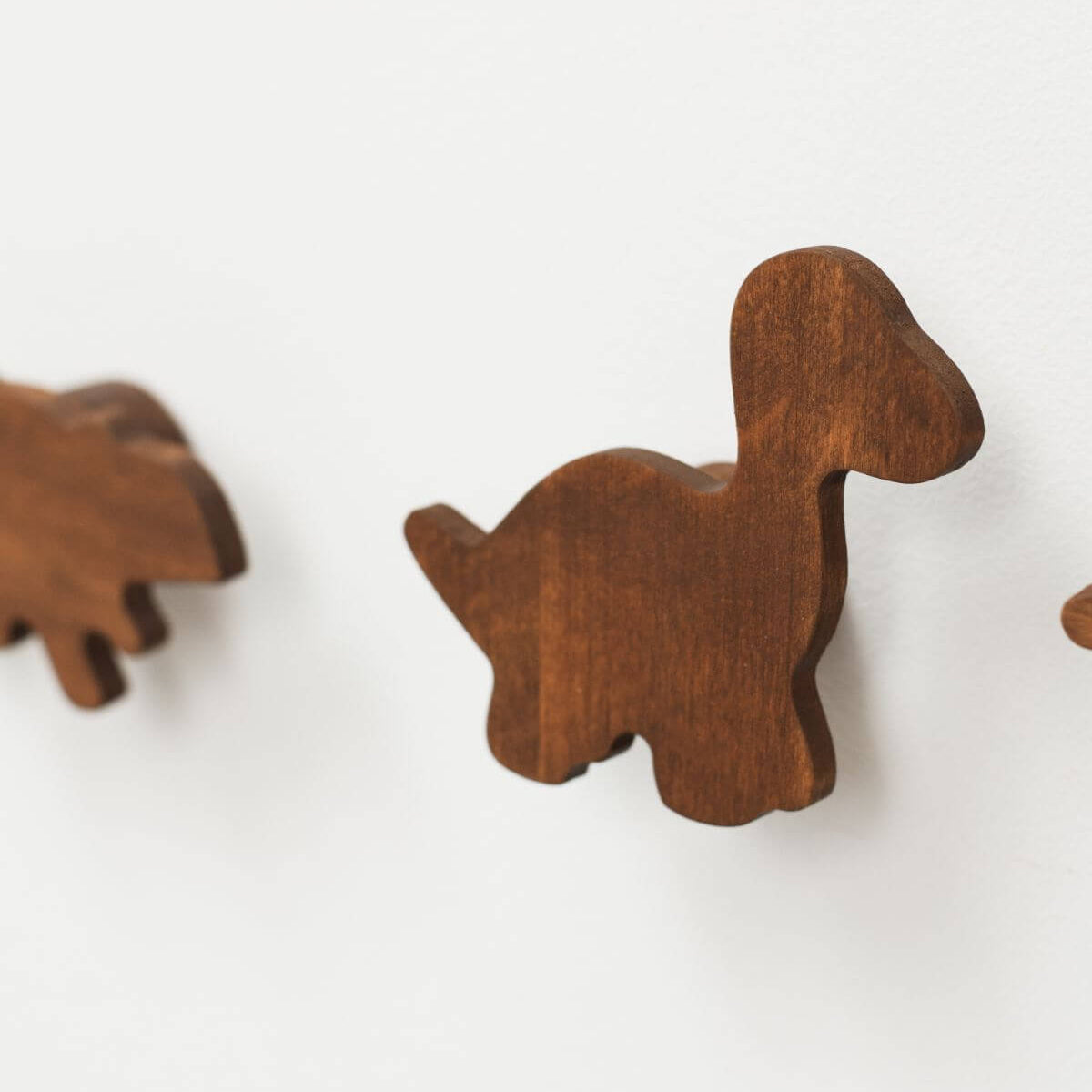 wooden dinosaur wall hooks 