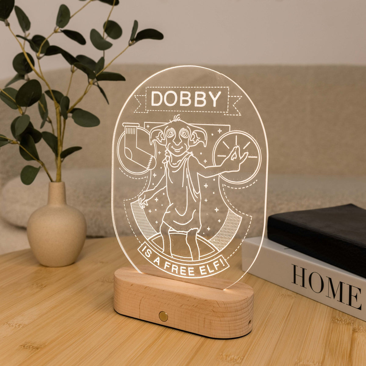 Acrylic Harry Potter Night Light - Dobby Free Elf by Enjoy The Wood 