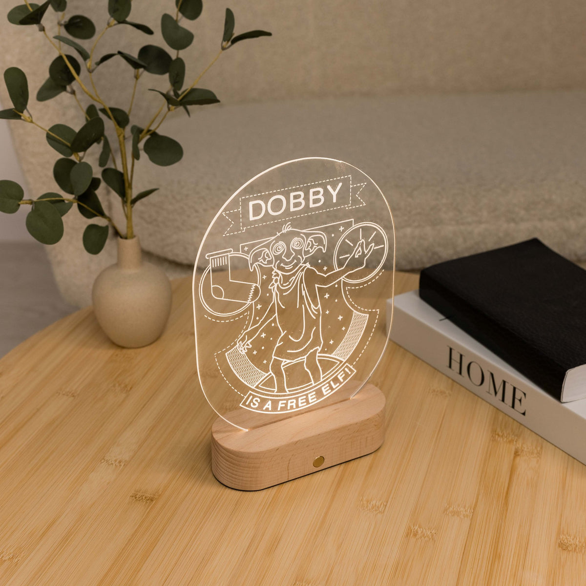 Acrylic Harry Potter Night Light - Dobby Free Elf by Enjoy The Wood 