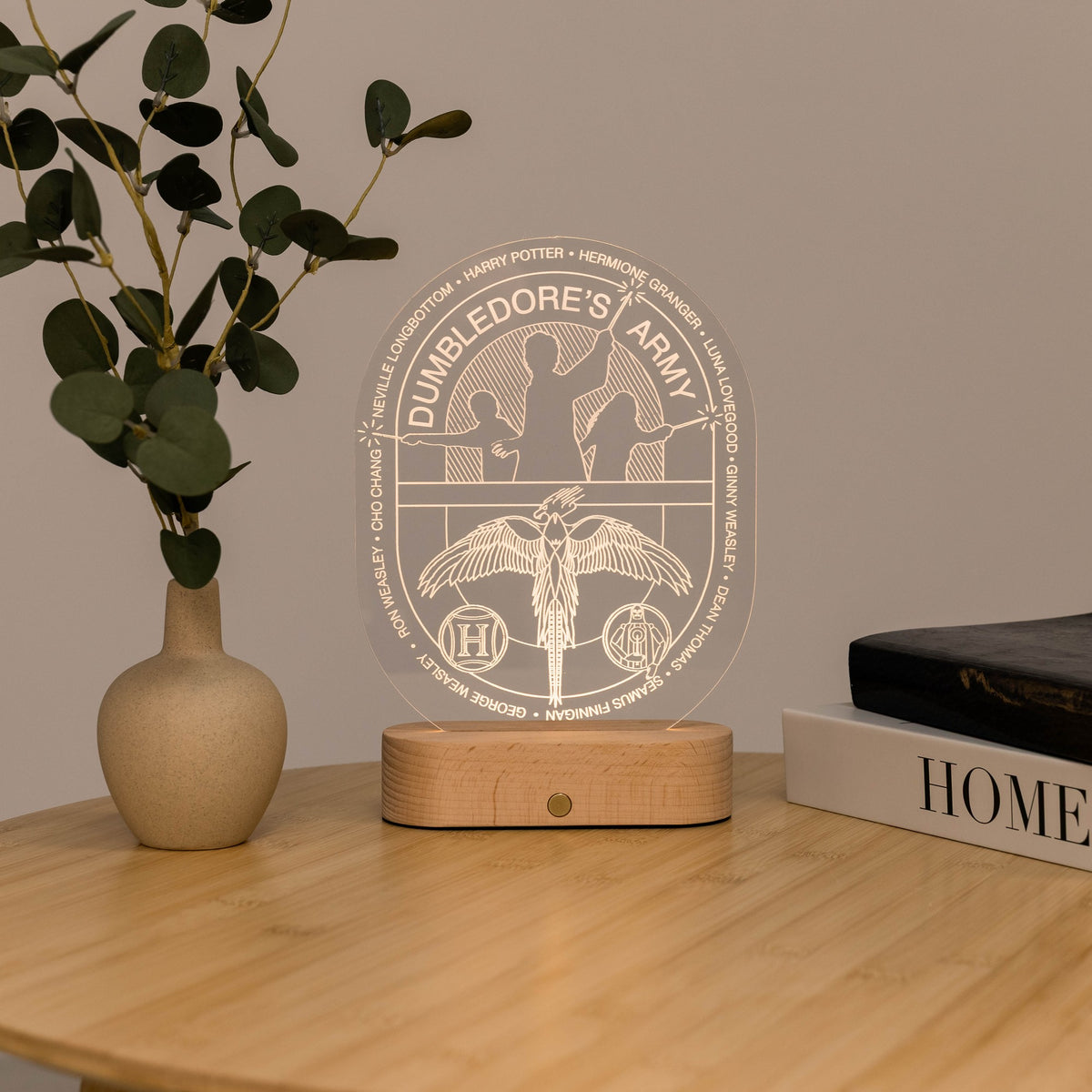 Acrylic Harry Potter Night Light - Dumbledore's Army by Enjoy The Wood 