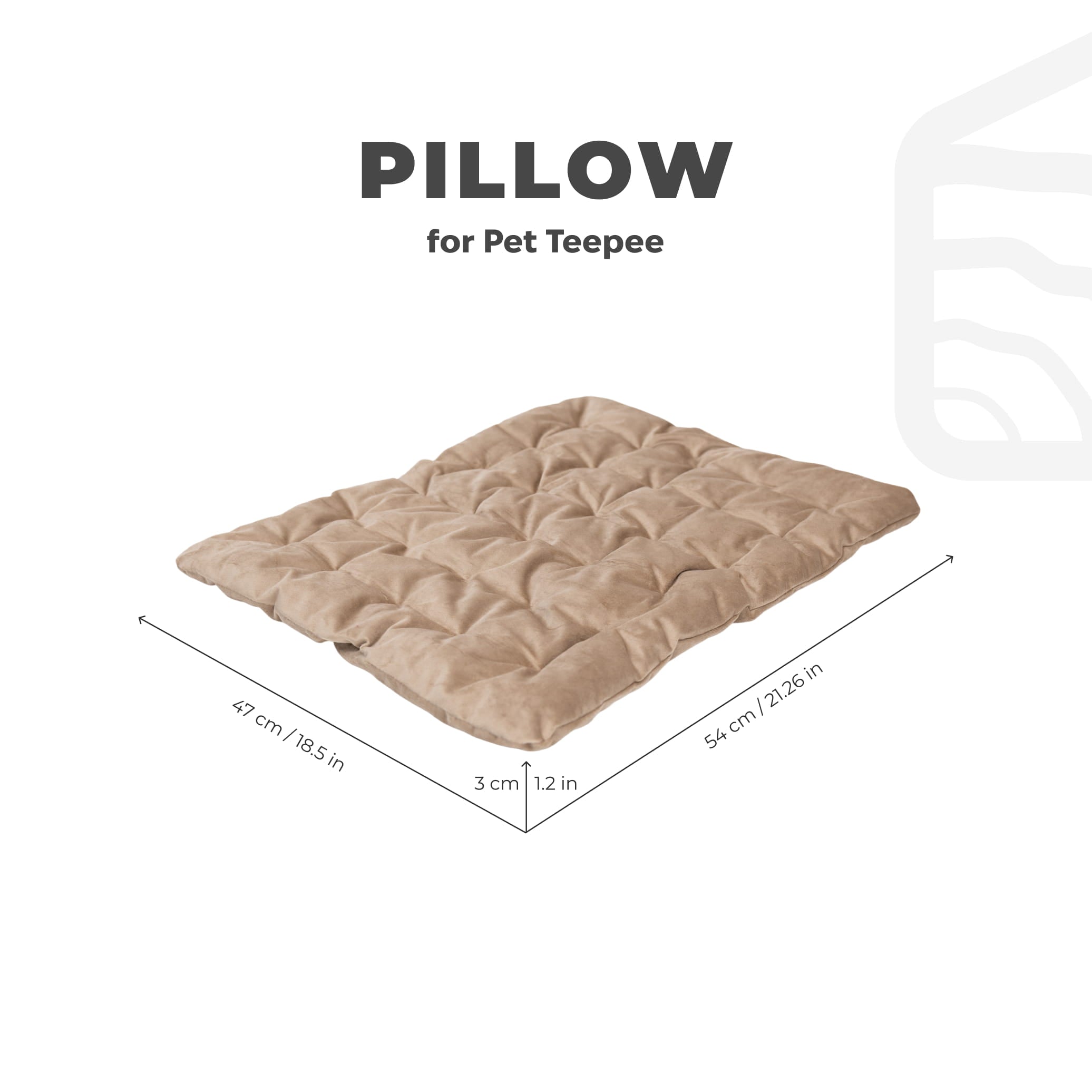 Coussin niche pour chien endormi-Noir