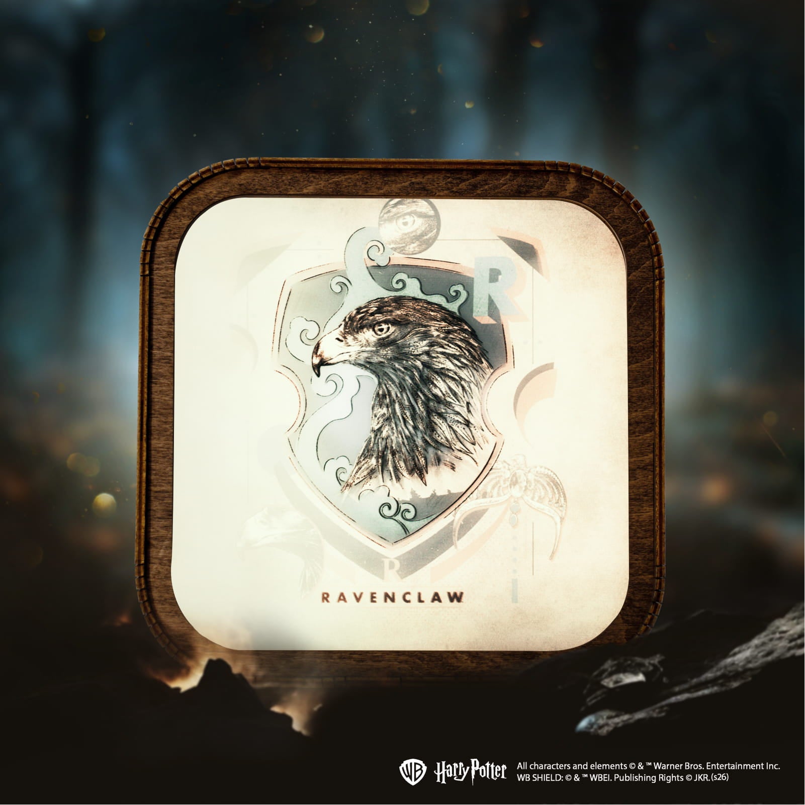 Wooden Acrylic Harry Potter Night Light - Eagle of Ravenclaw by Enjoy The Wood 