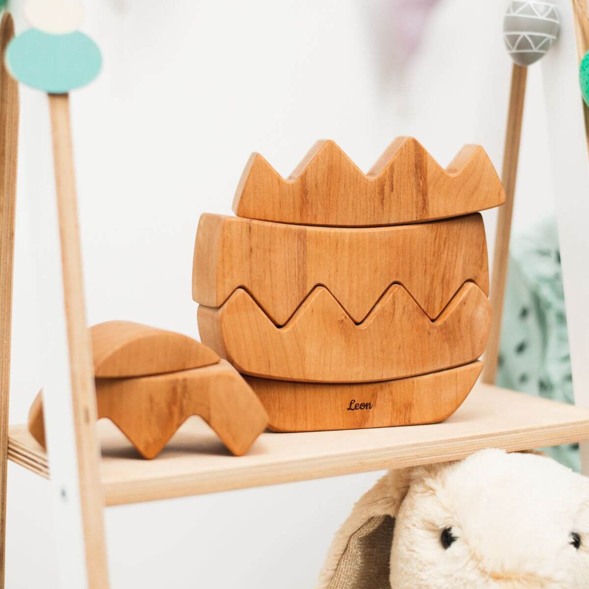  egg wooden puzzle
