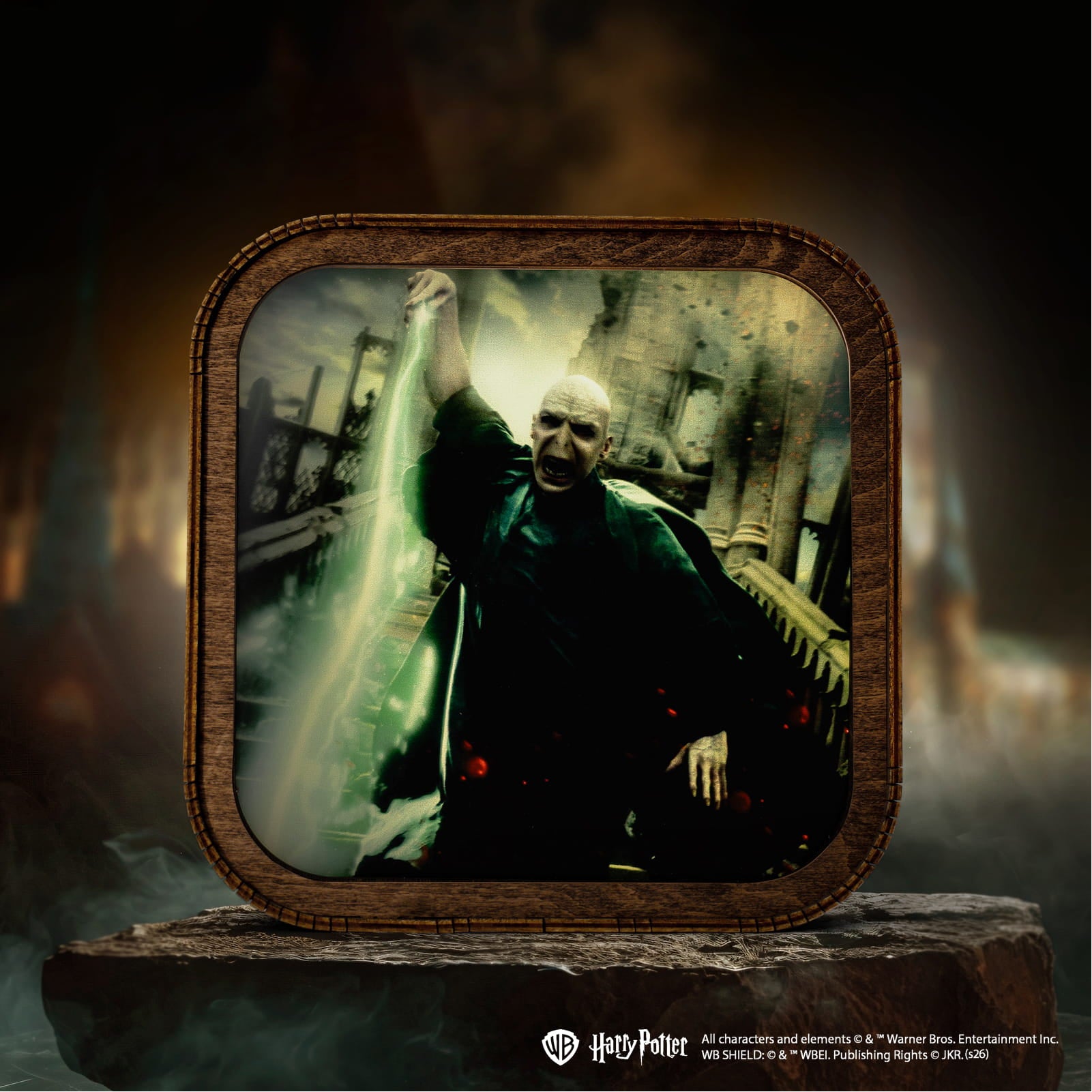 Wooden Acrylic Harry Potter Night Light - Forbidden Spell
