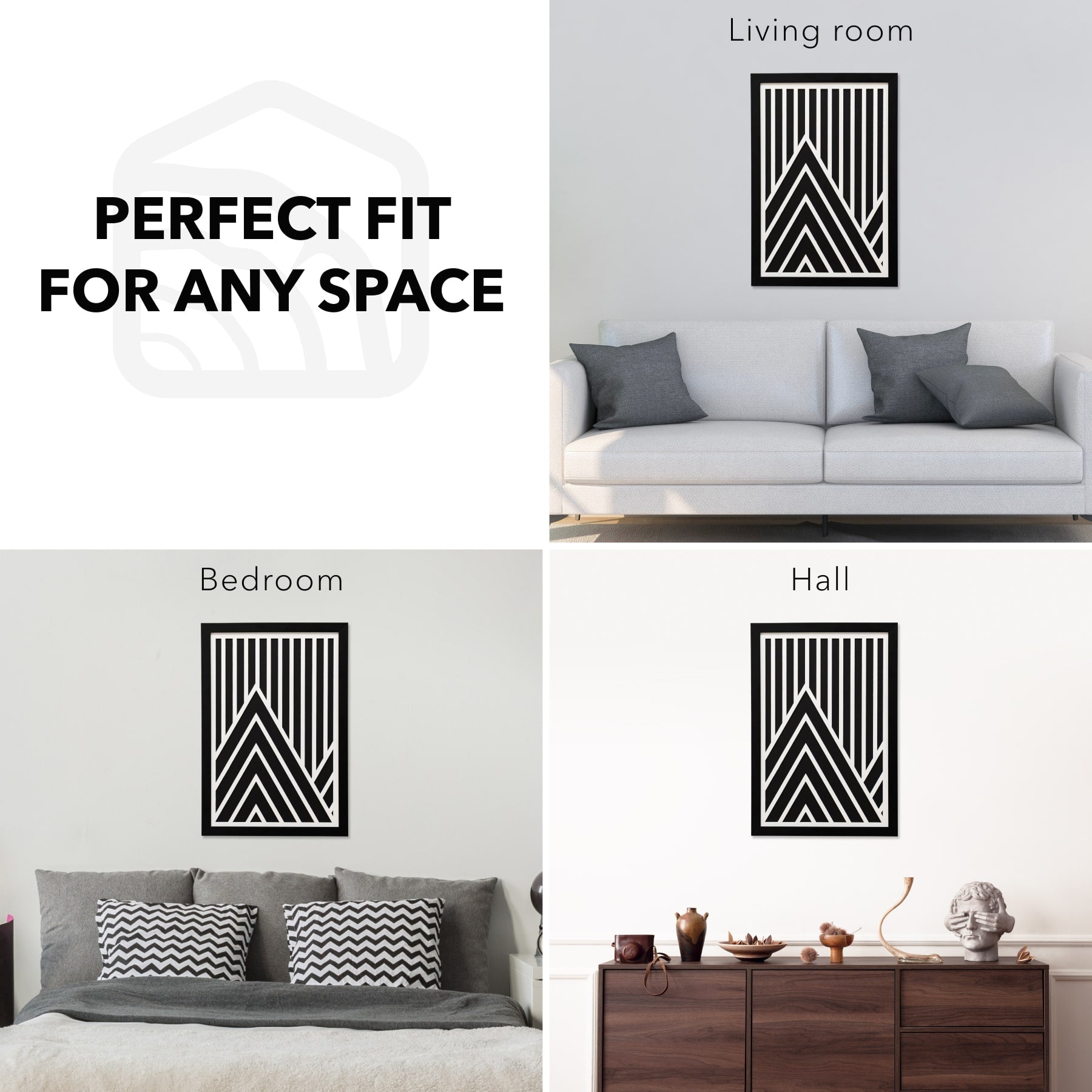 2D Framed Wall Art - Mountains 1