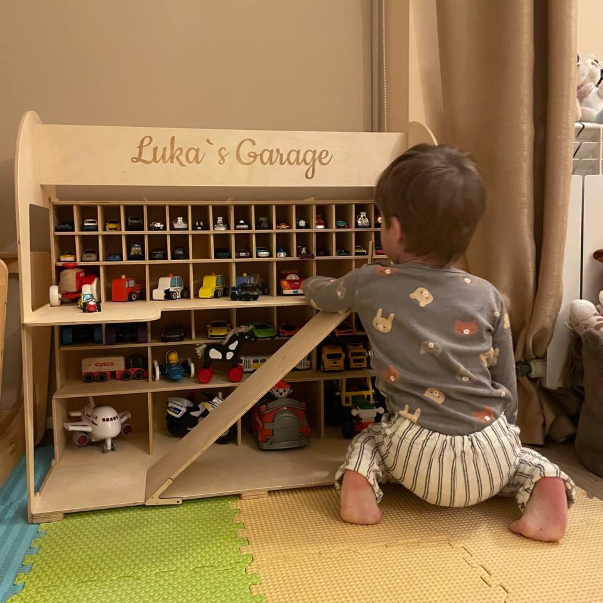 Toy Car Garage Storage by Enjoy The Wood 