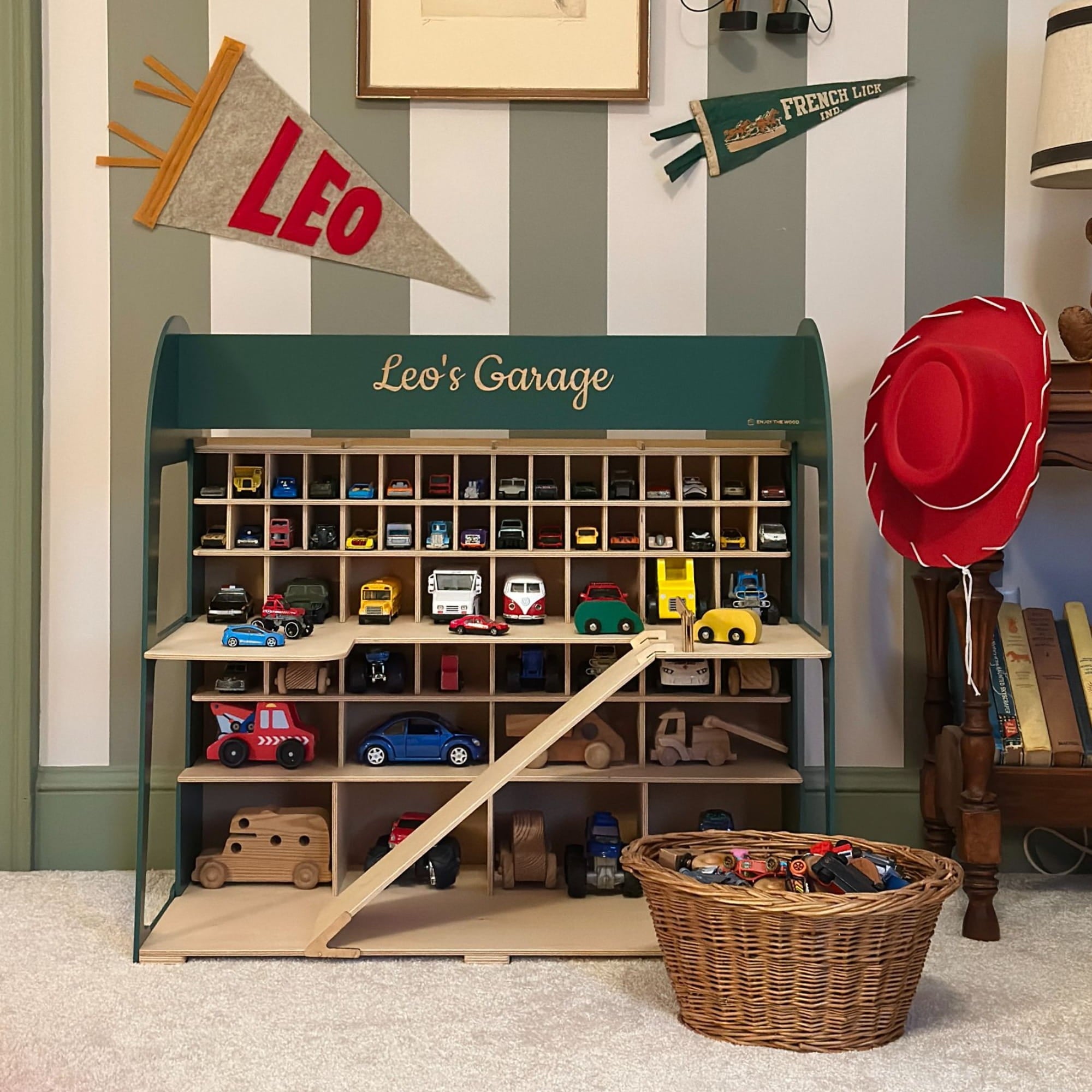 Toy Car Garage Storage by Enjoy The Wood 
