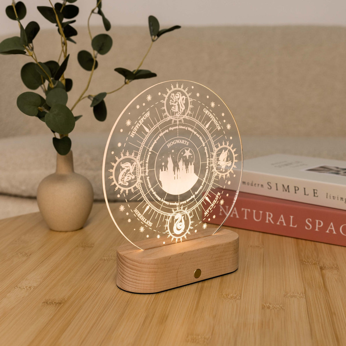 Acrylic Harry Potter Night Light - Hogwarts Castle by Enjoy The Wood 