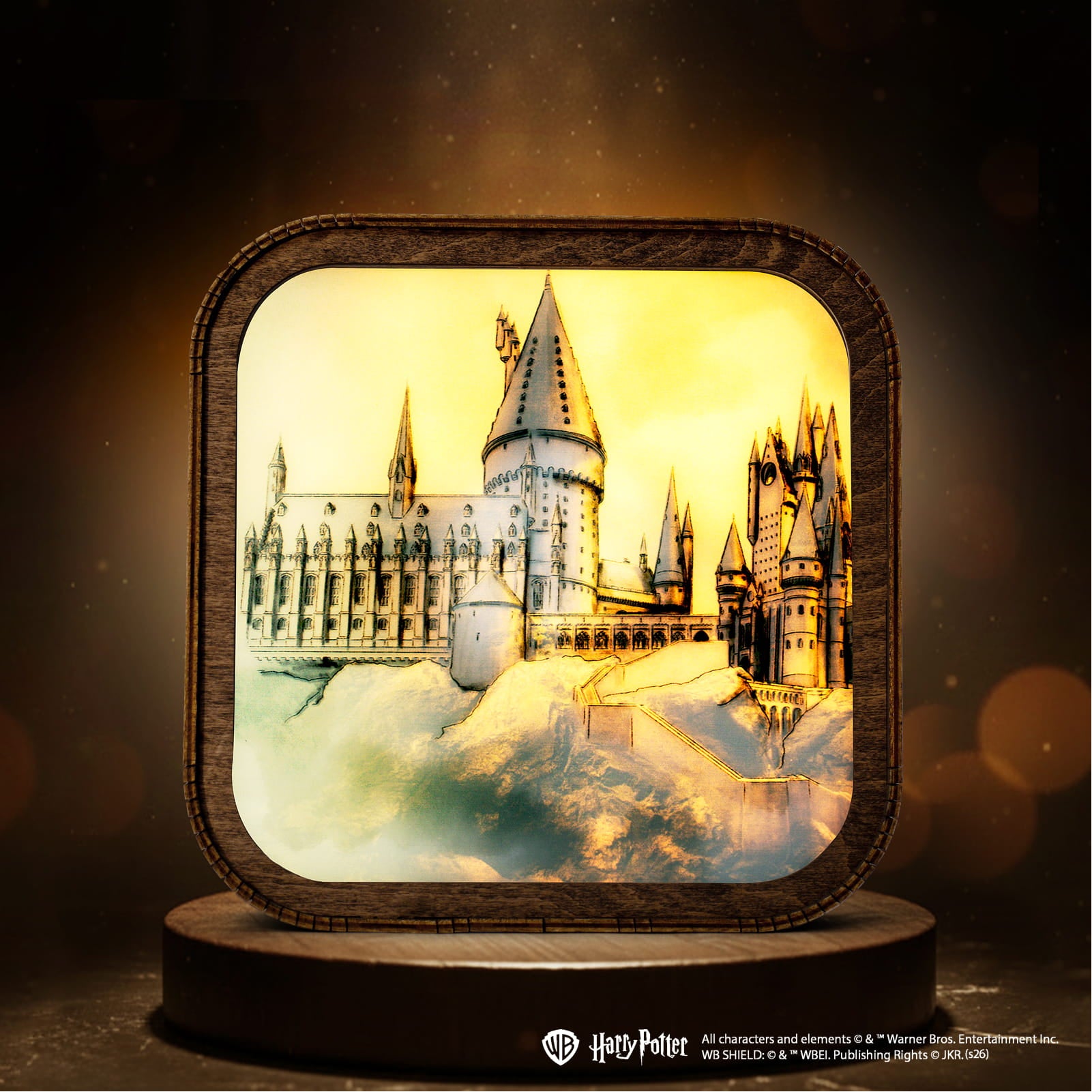 Wooden Acrylic Harry Potter Night Light - Hogwarts Castle by Enjoy The Wood 