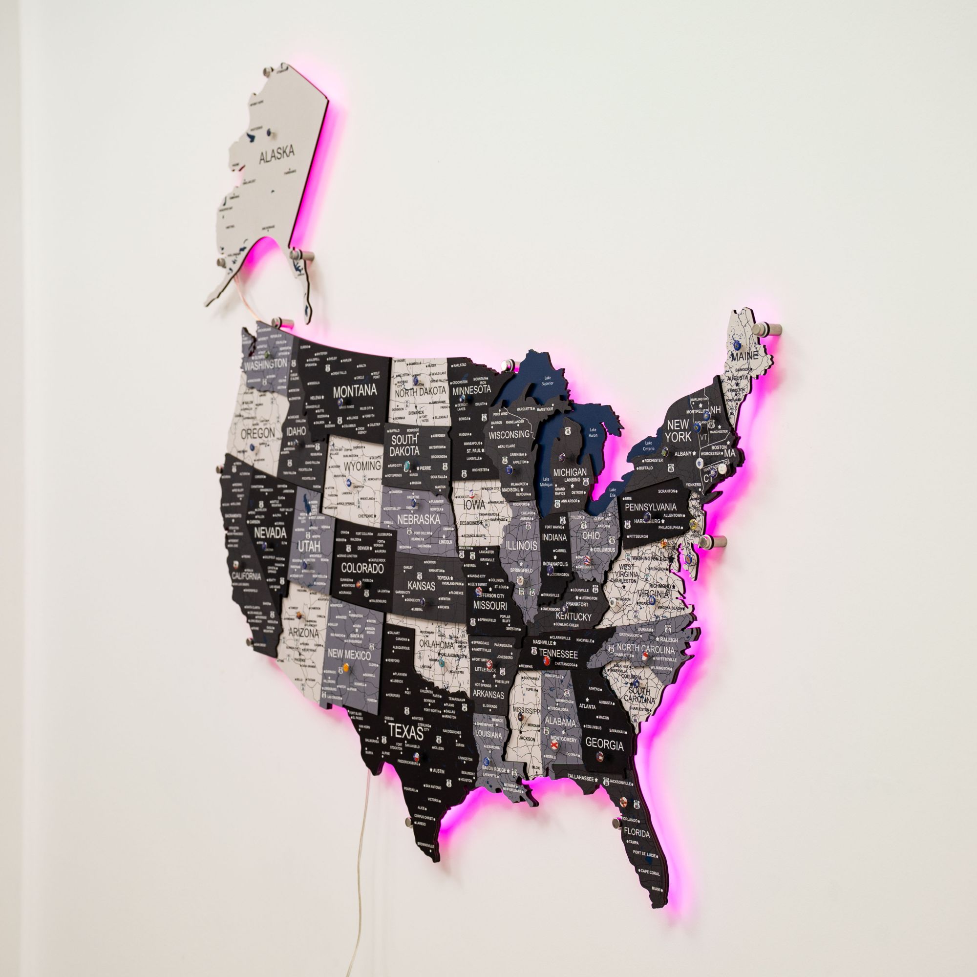 Map of USA Norfik