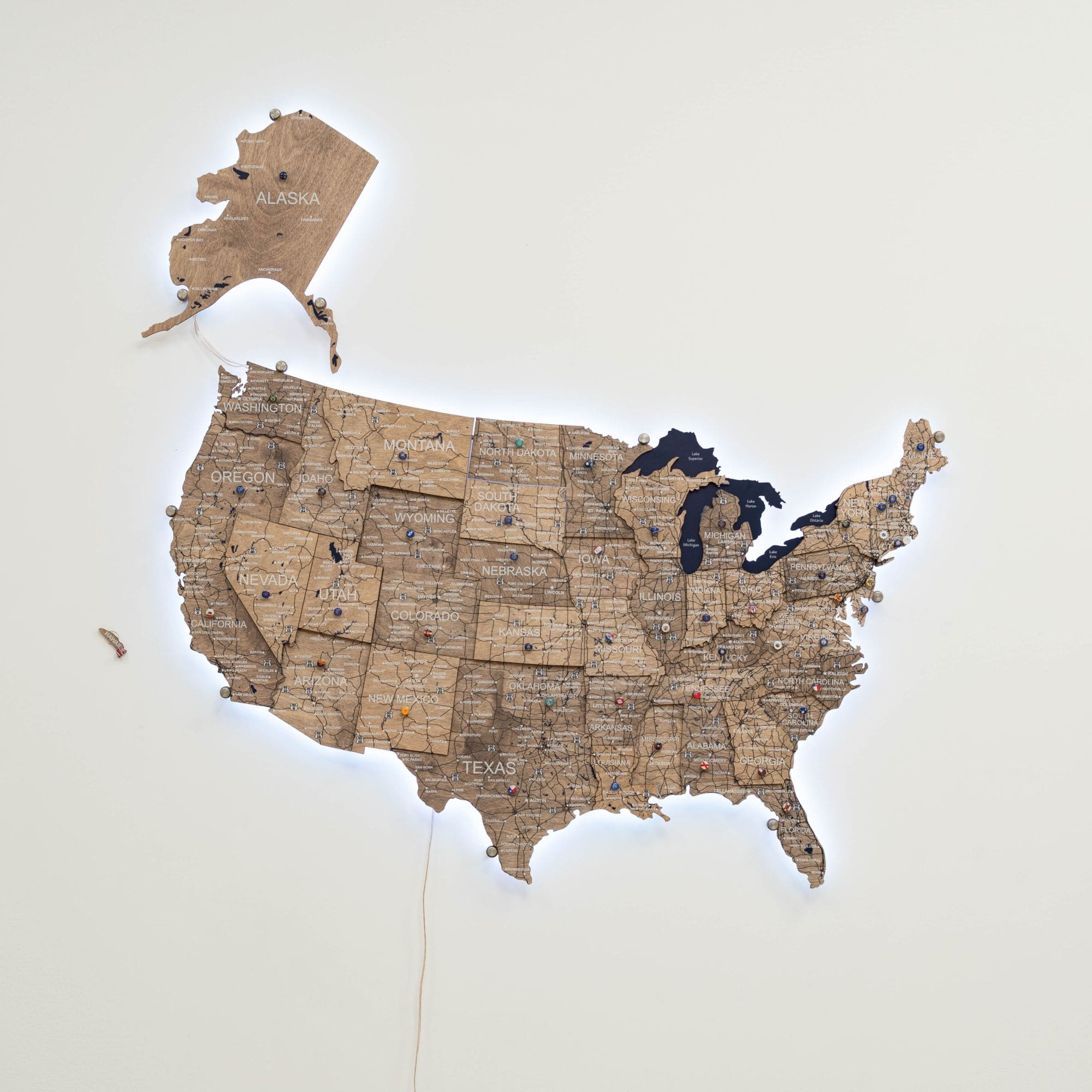 LED Map of USA