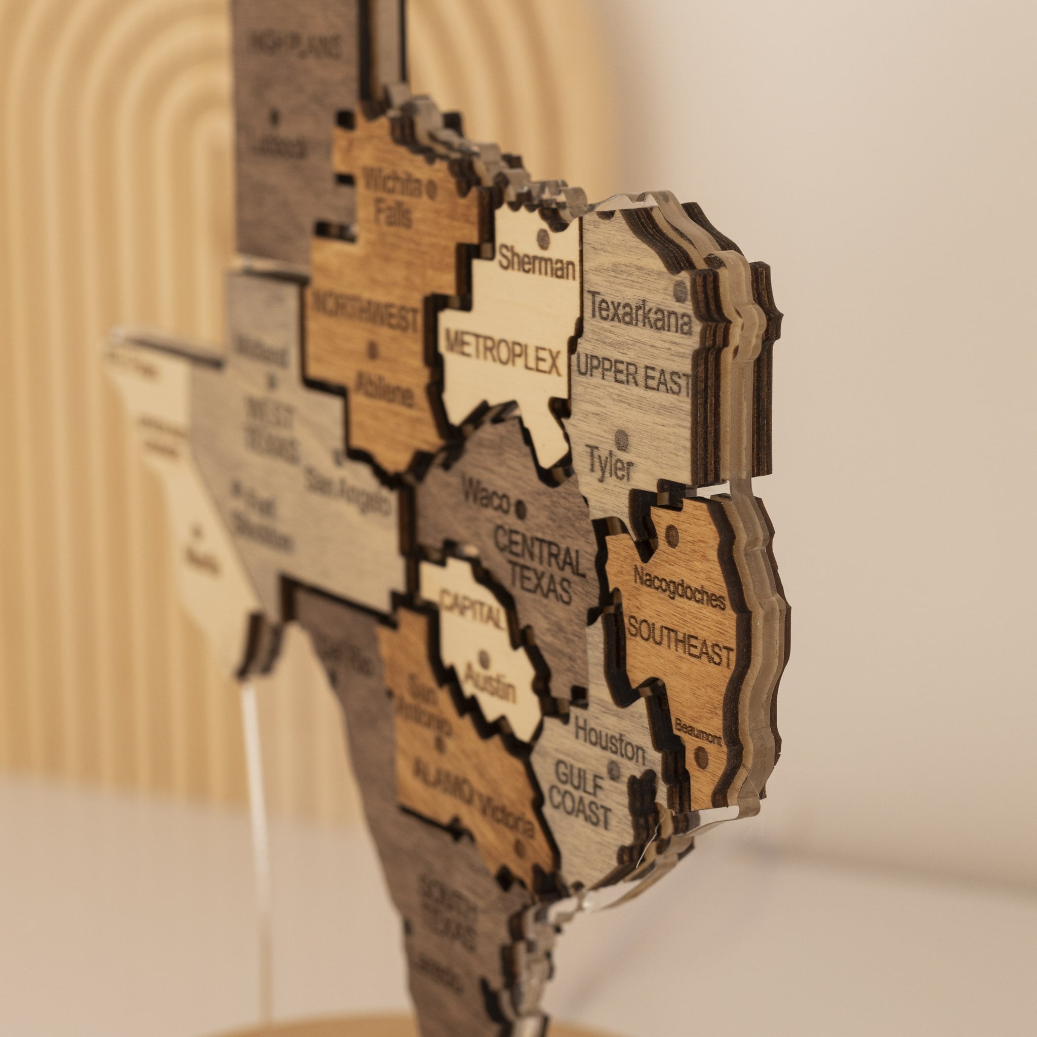 Night Light - Map of Texas State