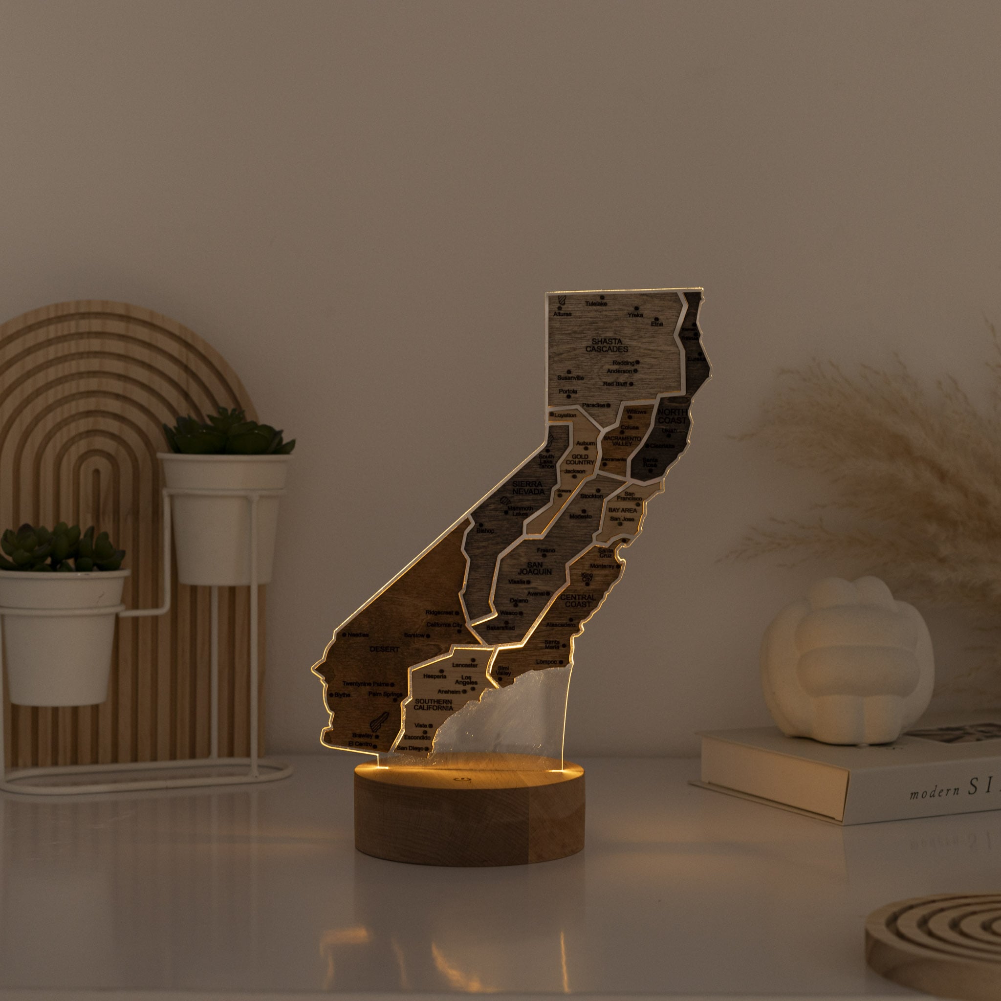 Night Light - Map of Texas State