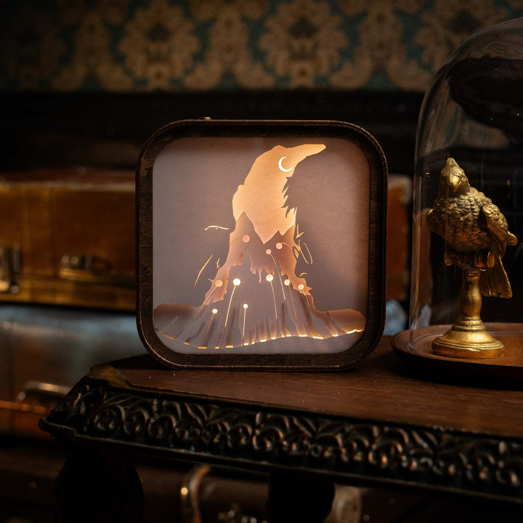 Wooden Harry Potter Night Light - Light vs Darkness en Enjoy the Wood