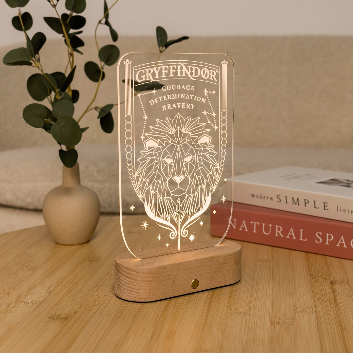 Acrylic Harry Potter Night Light - Lion of Gryffindor by Enjoy The Wood 